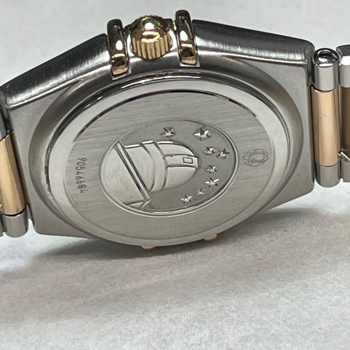 OMEGA/コンステレーション　12ポイント　ダイヤベゼル　ホワイトシェル 1360.75.00 腕時計