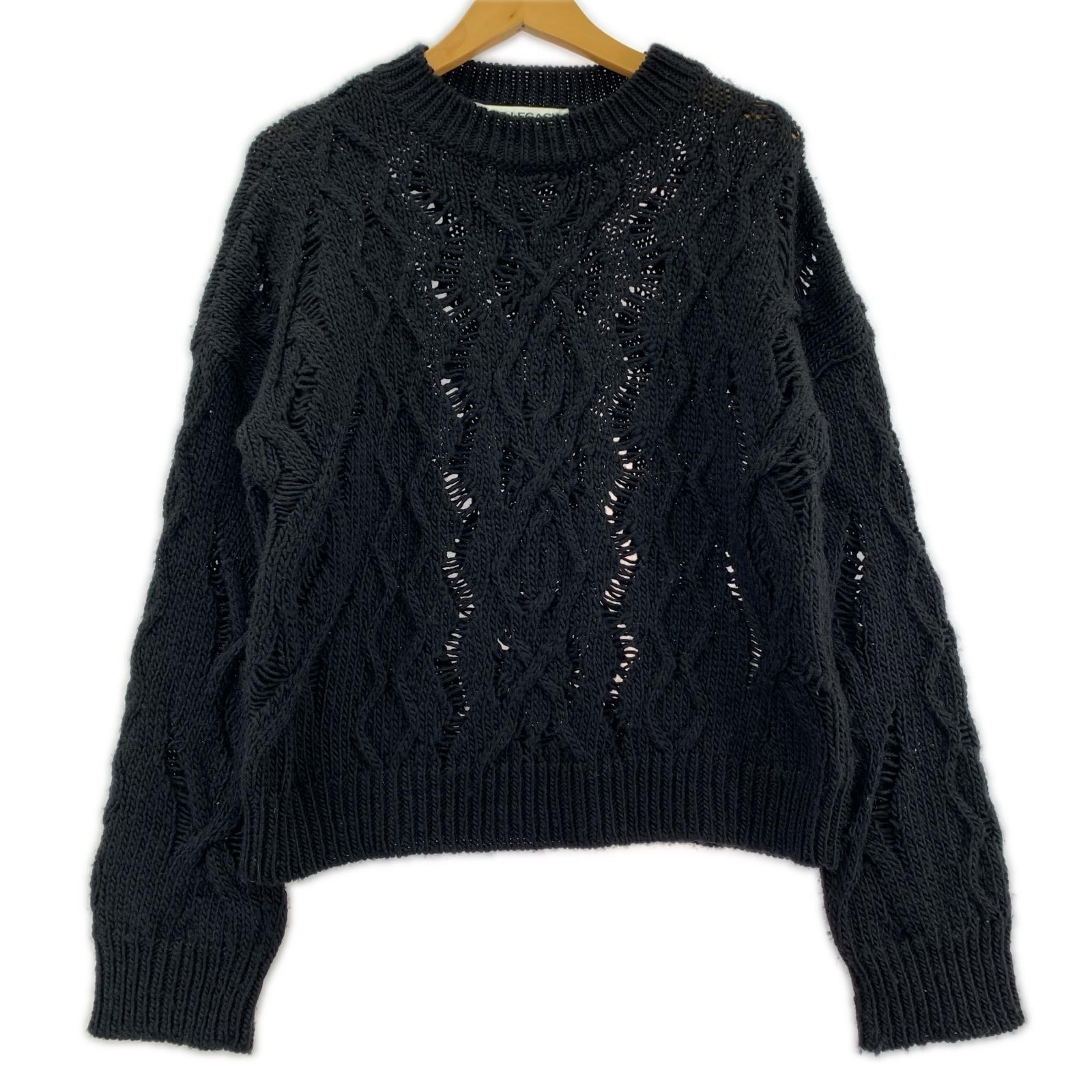 ニット Cable Sonar Roundneck 黒 (44) 44 ブラック