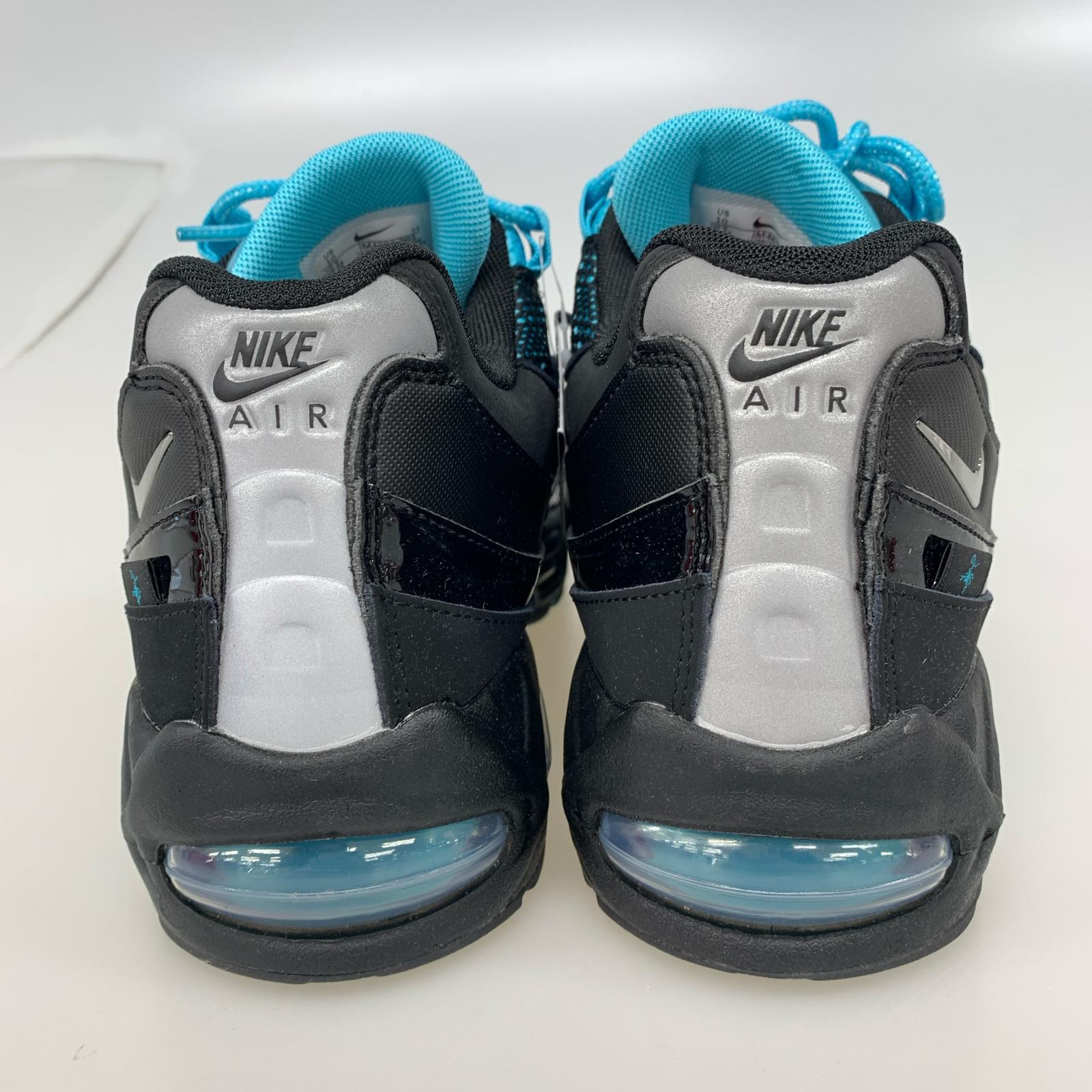 スニーカー NIKE Air Max 95 Big Bubble QS Scorpion 28.0 ブラック×ブルー 28cm (US10 UK9 1/2 EU46)
