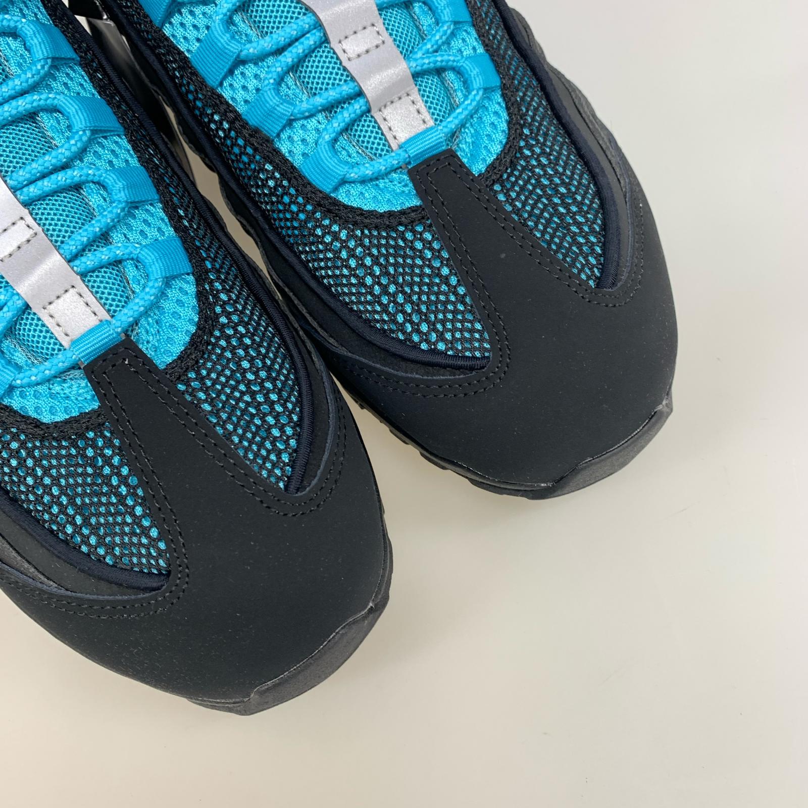 スニーカー NIKE Air Max 95 Big Bubble QS Scorpion 28.0 ブラック×ブルー 28cm (US10 UK9 1/2 EU46)