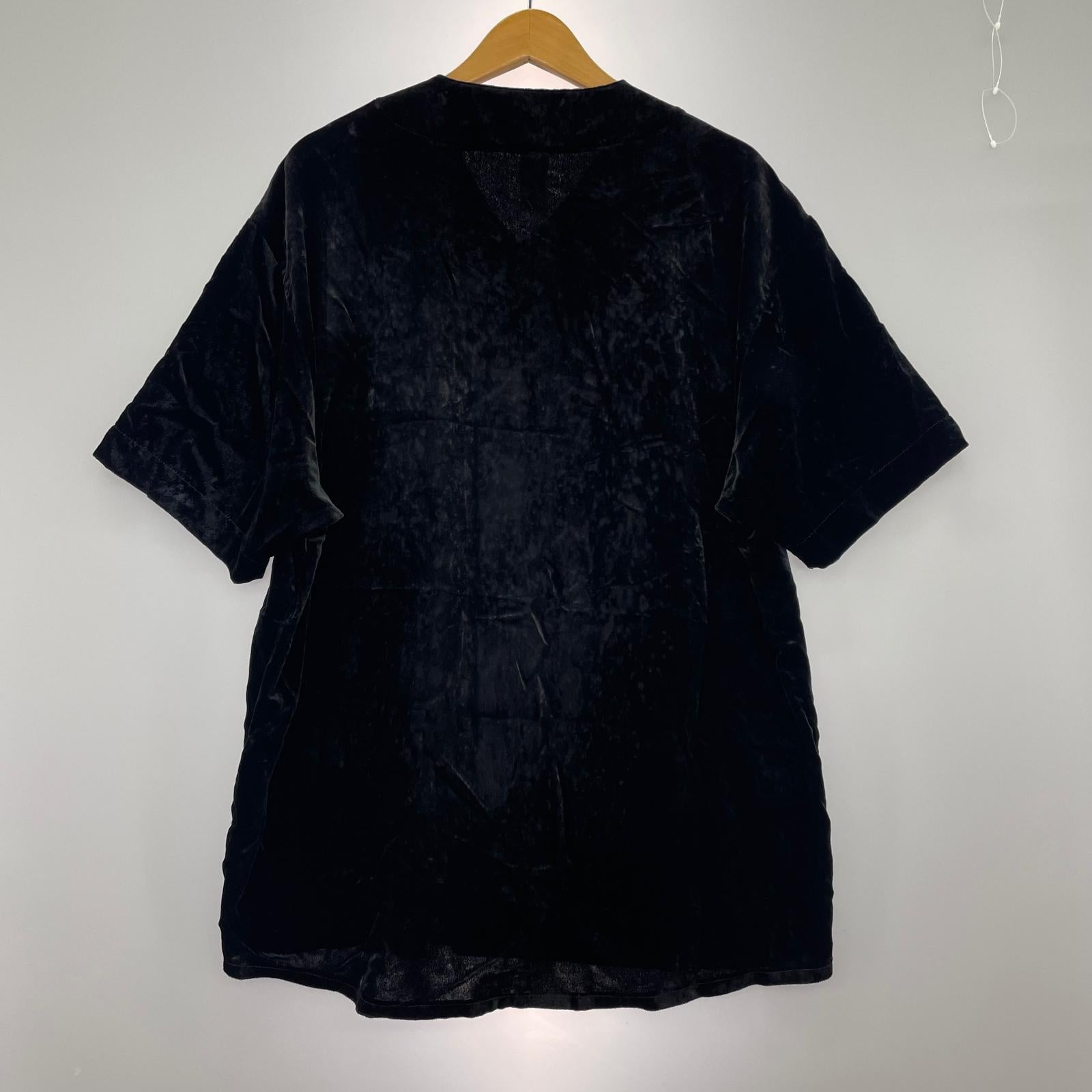 半袖シャツ Supreme 25SS Velvet Baseball Jersey black (L) L ブラック