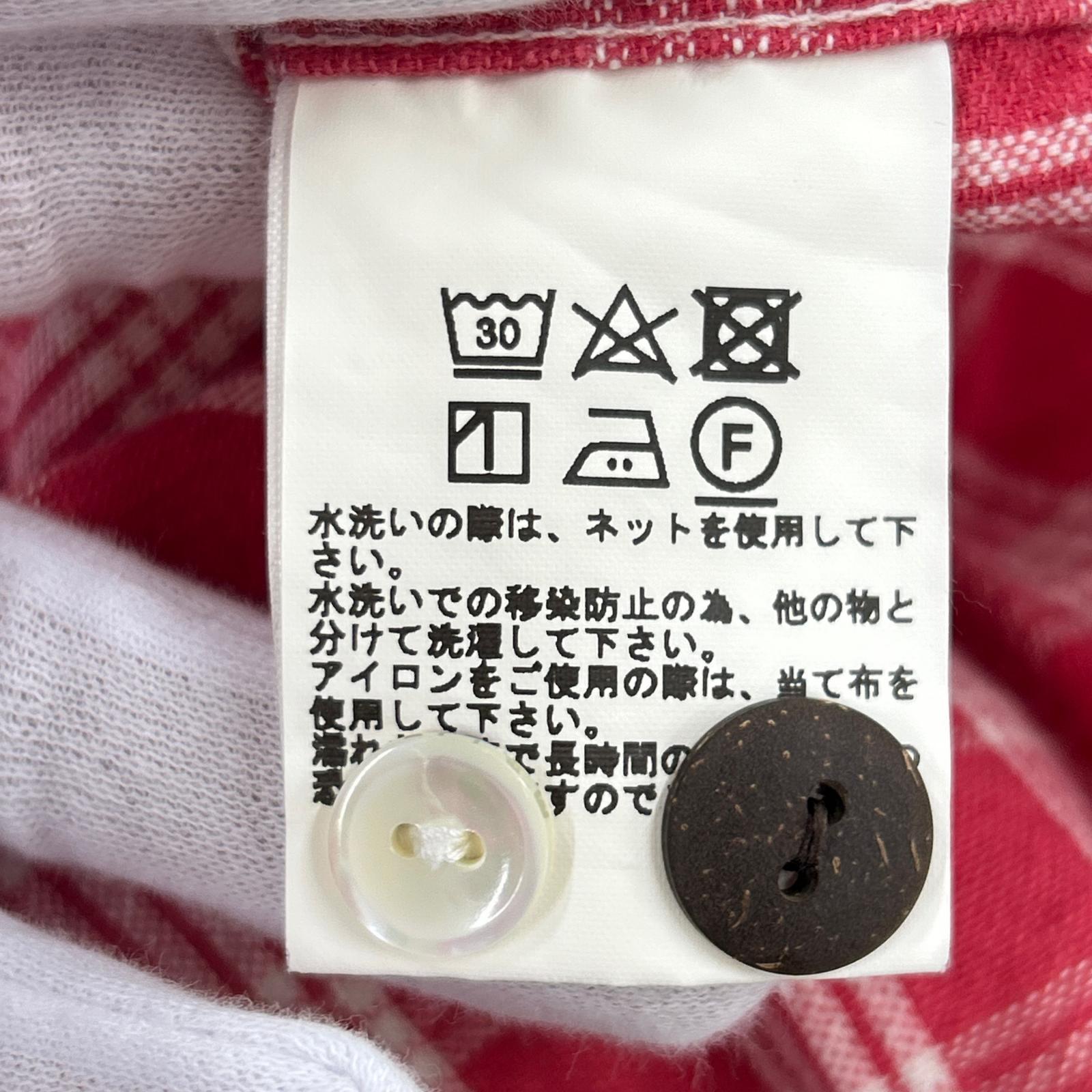半袖シャツ WATUMULL'S パラカシャツ レッド L レッド