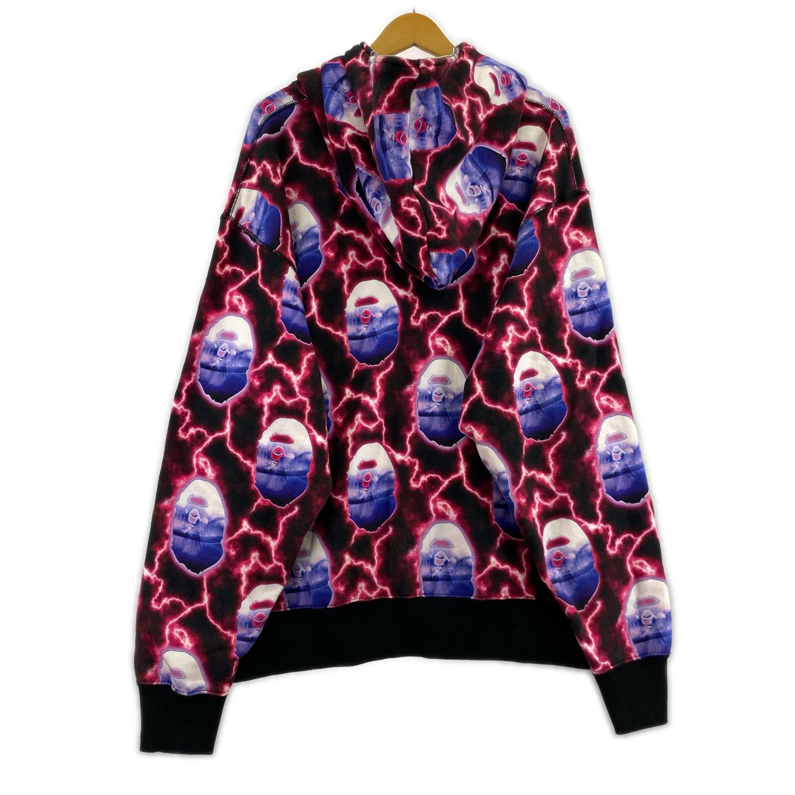パーカー BAPE LIGHTNING/フルジップパーカー/Ｌ L