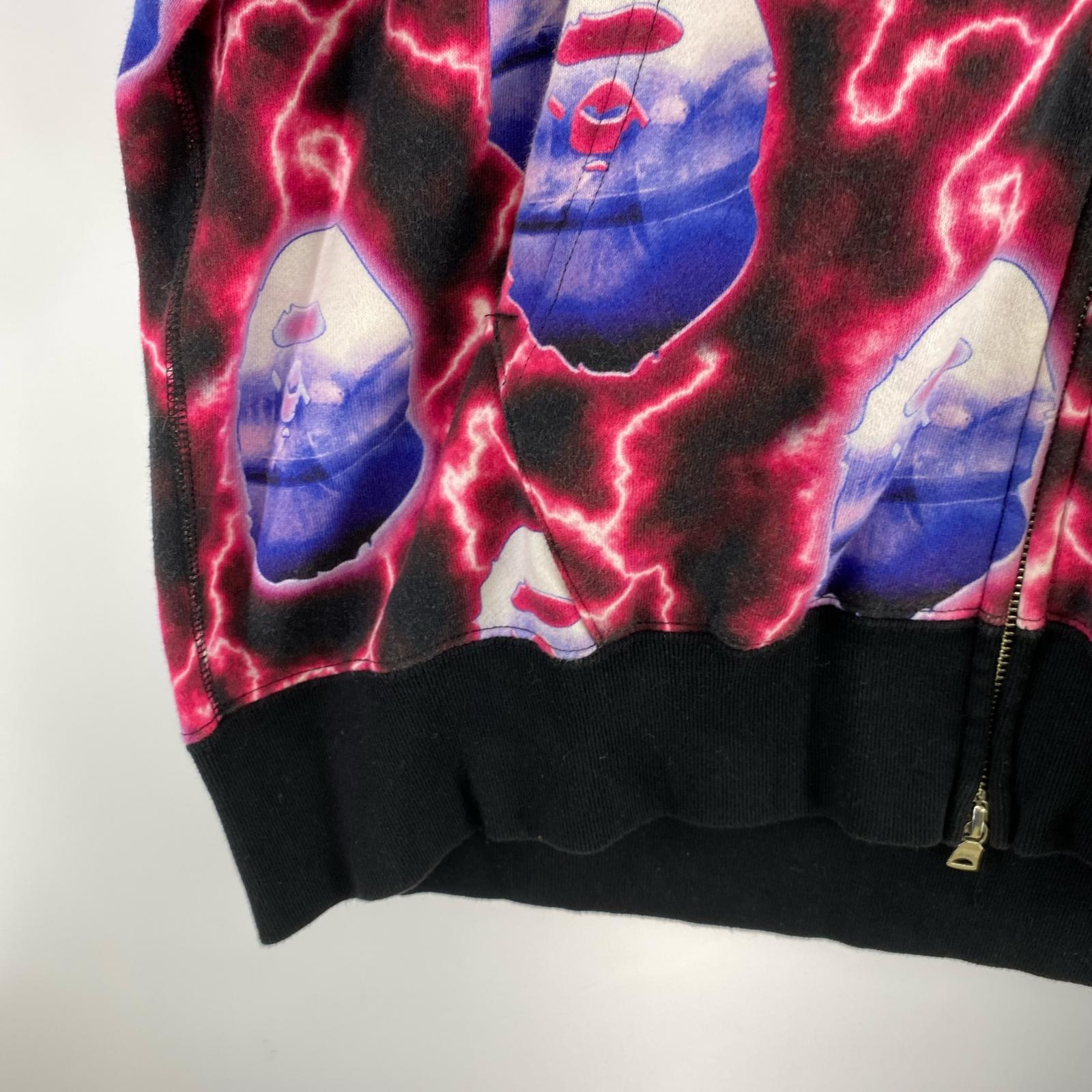 パーカー BAPE LIGHTNING/フルジップパーカー/Ｌ L