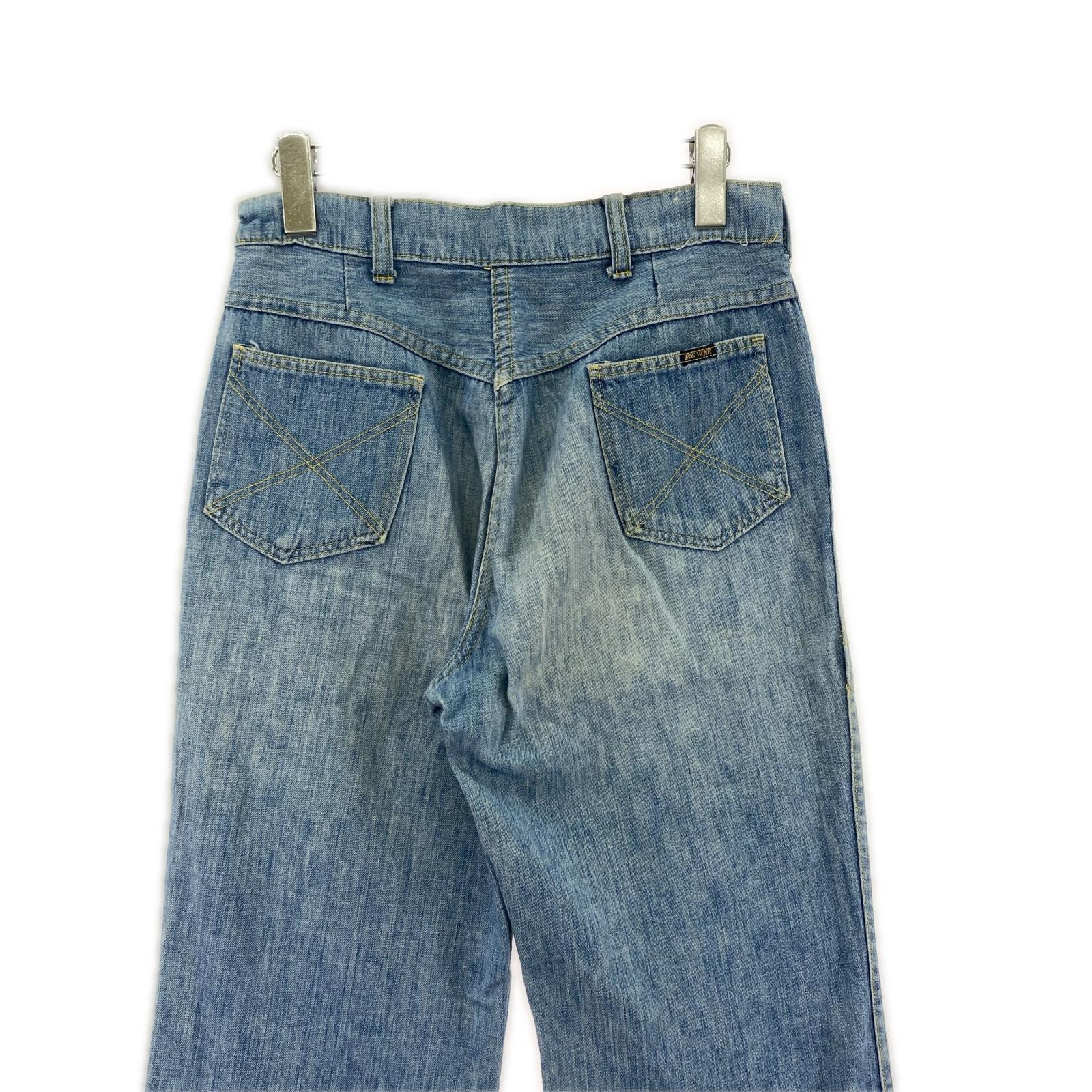 デニムパンツ 70s ブーツカット IDEAL ZIP ブルー