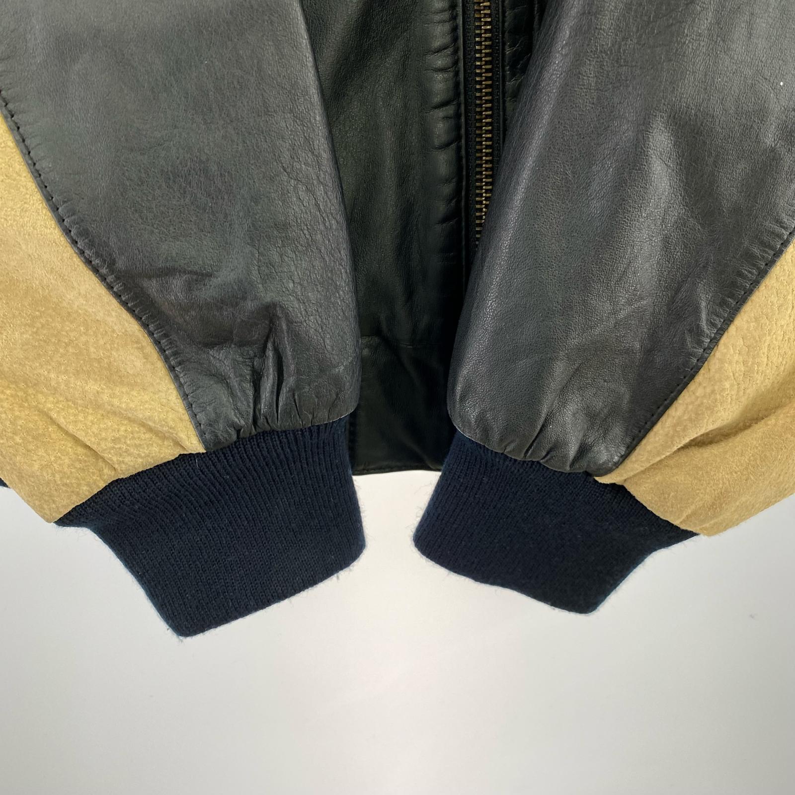 レザージャケット Scully レザーブルゾン L ブラック