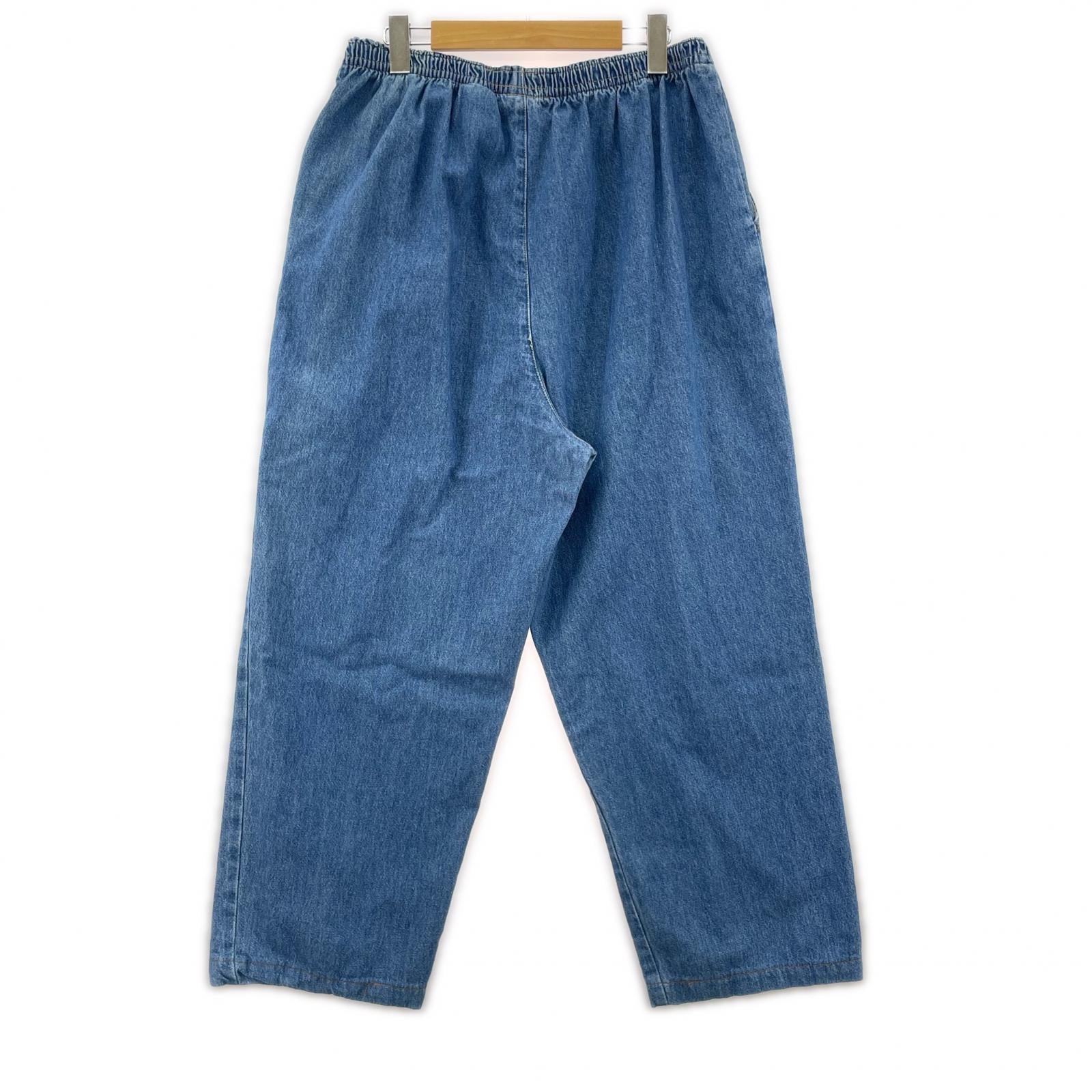 デニムパンツ デニムイージーパンツ (L)