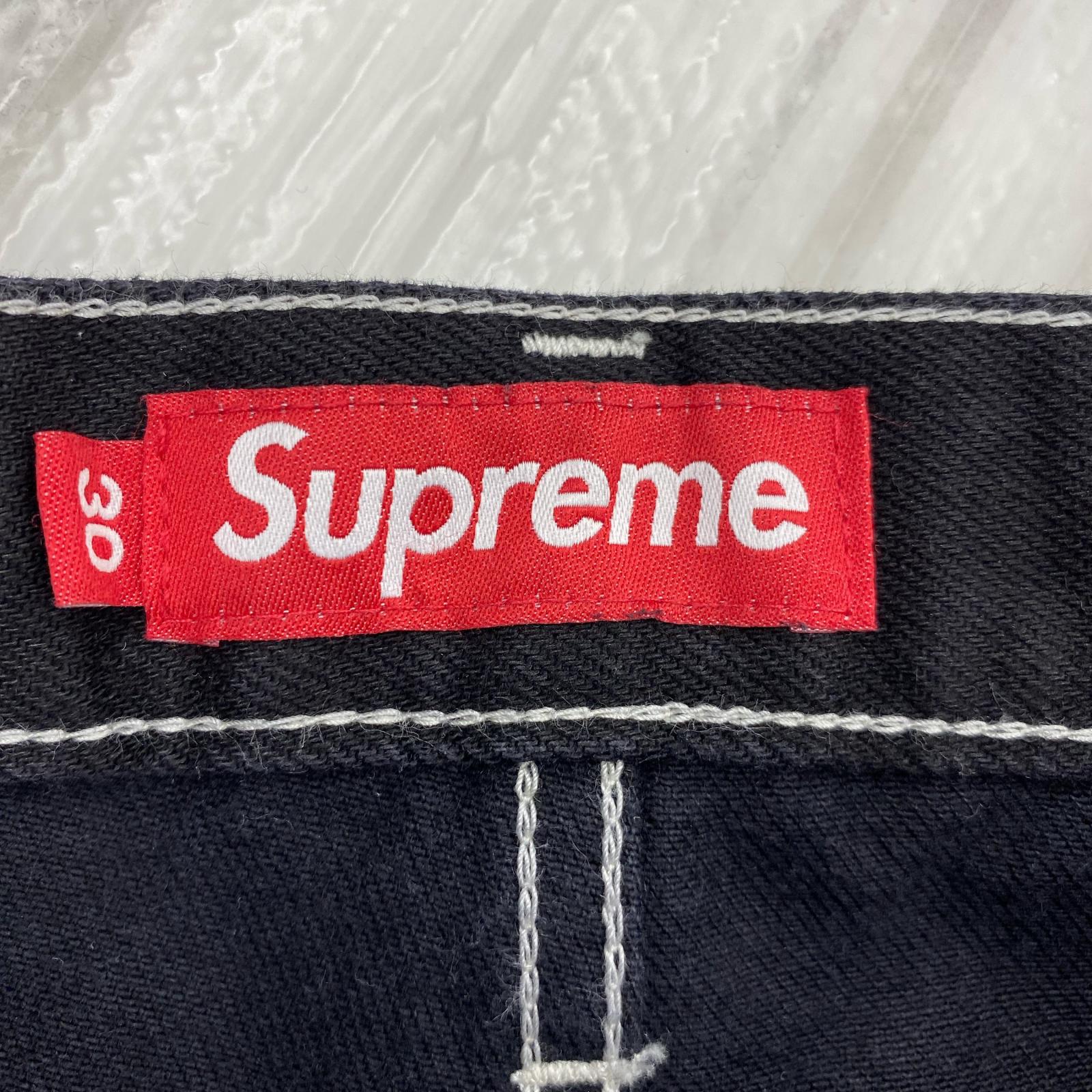 デニムパンツ 26SS/ Inset Spellout Baggy Jean/W30/BLK 30 ブラック