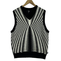 ニット STUSSY Psychedelic Check Vest M