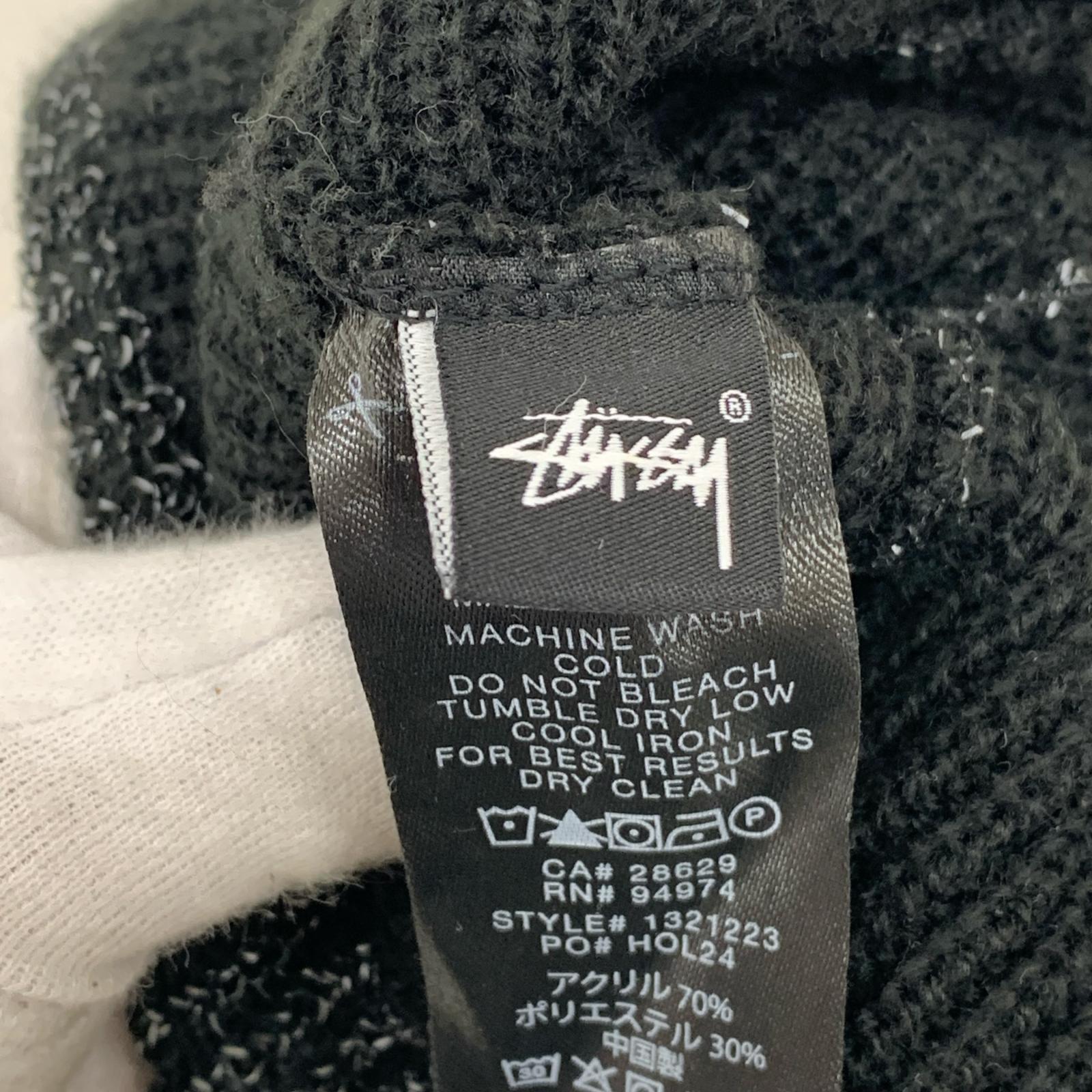 ニットキャップ STUSSY WORKGEAR CUFF BEANIE ブラック ブラック