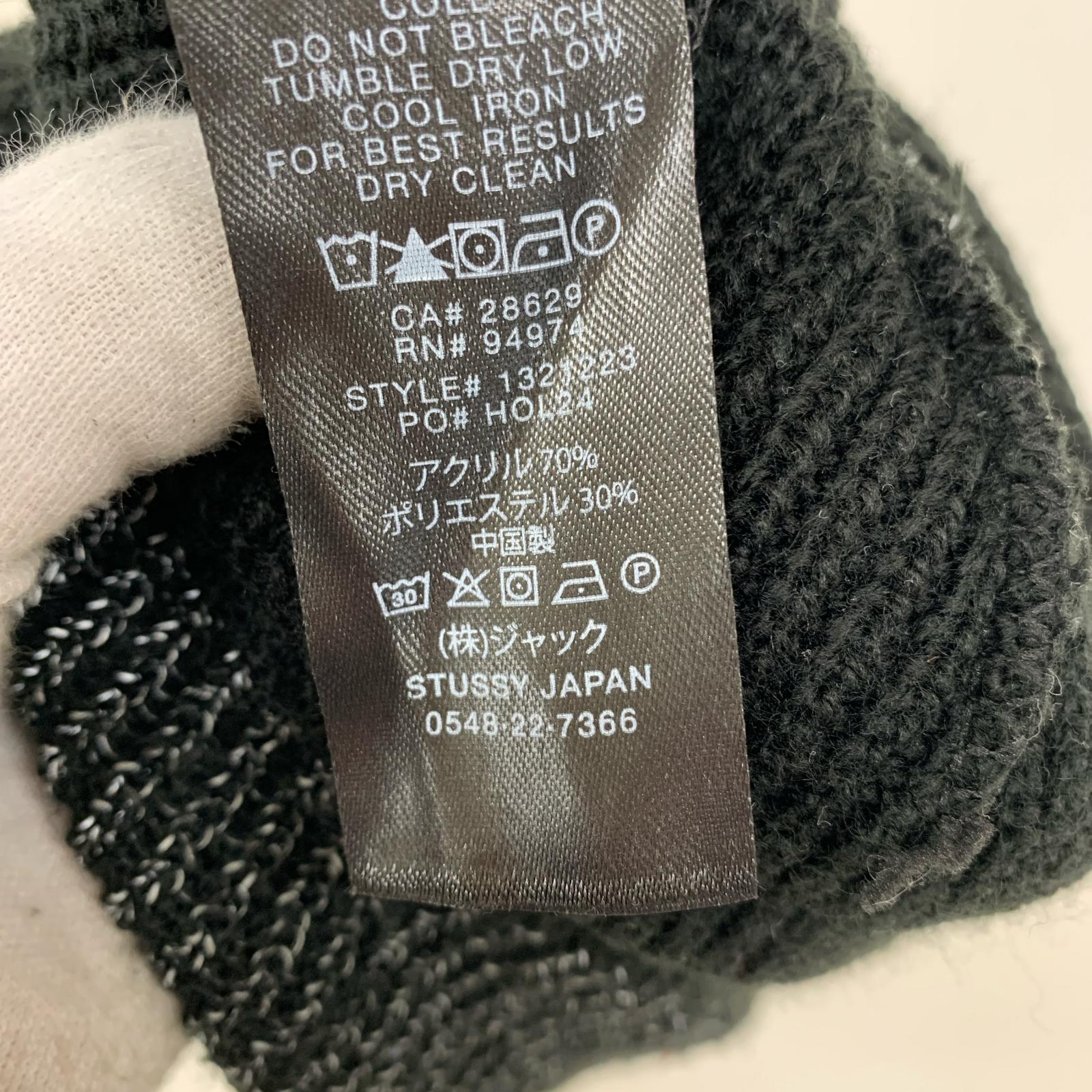 ニットキャップ STUSSY WORKGEAR CUFF BEANIE ブラック ブラック