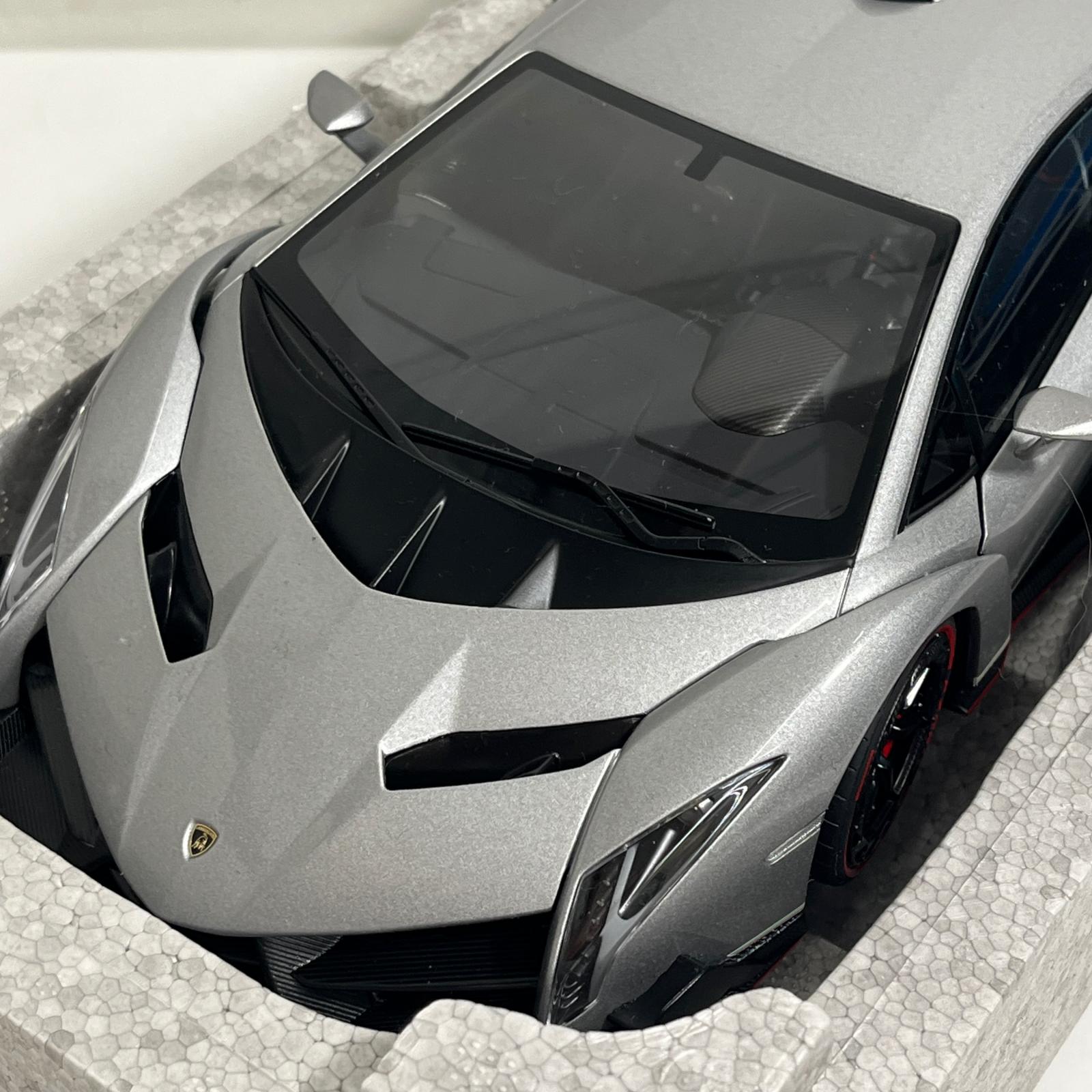 ☆1/18 AUTO art Lamborghini Veneno(グレー) AUTOart スケールカー