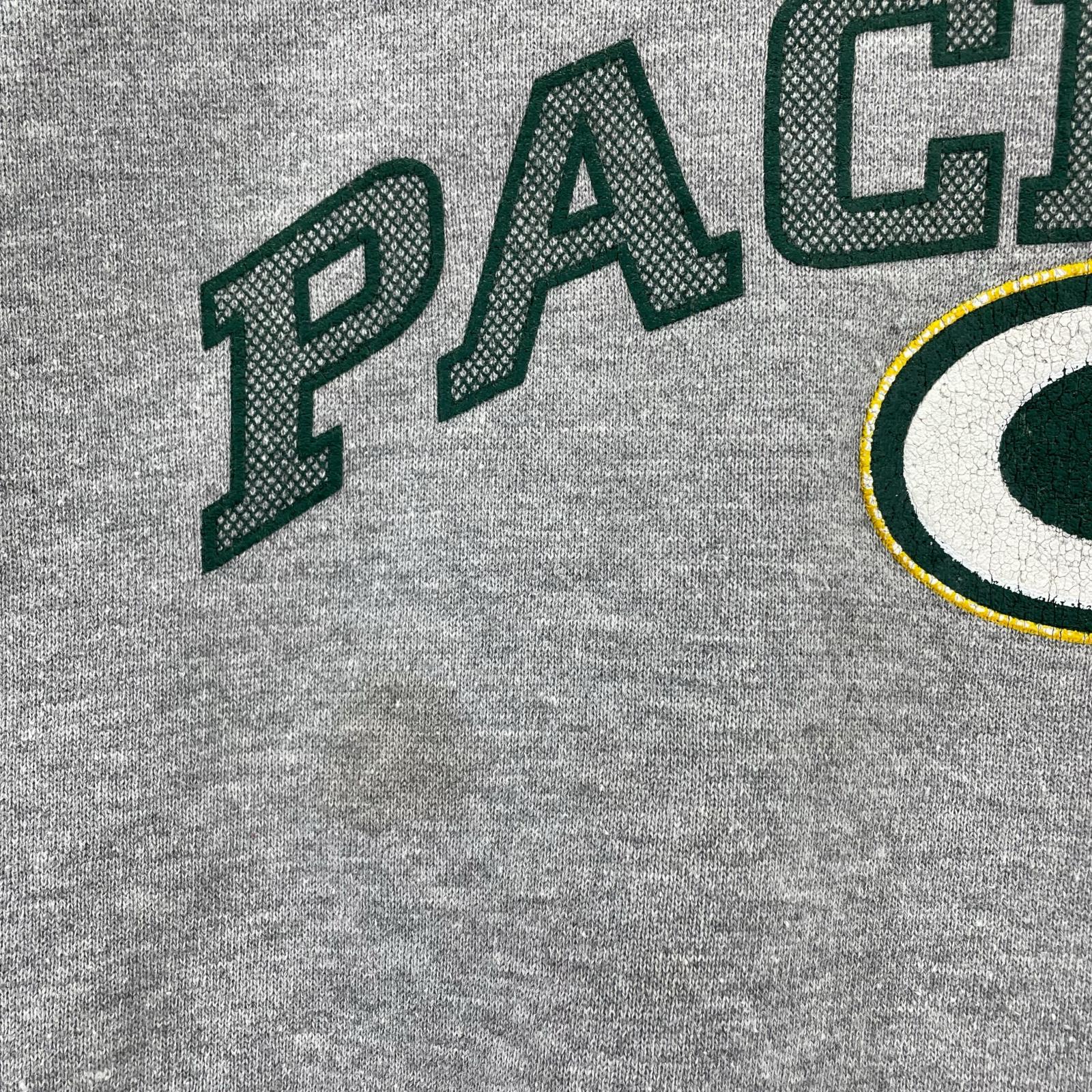 スウェット 90s NFL スウェット PACKERS M GRY M グレー