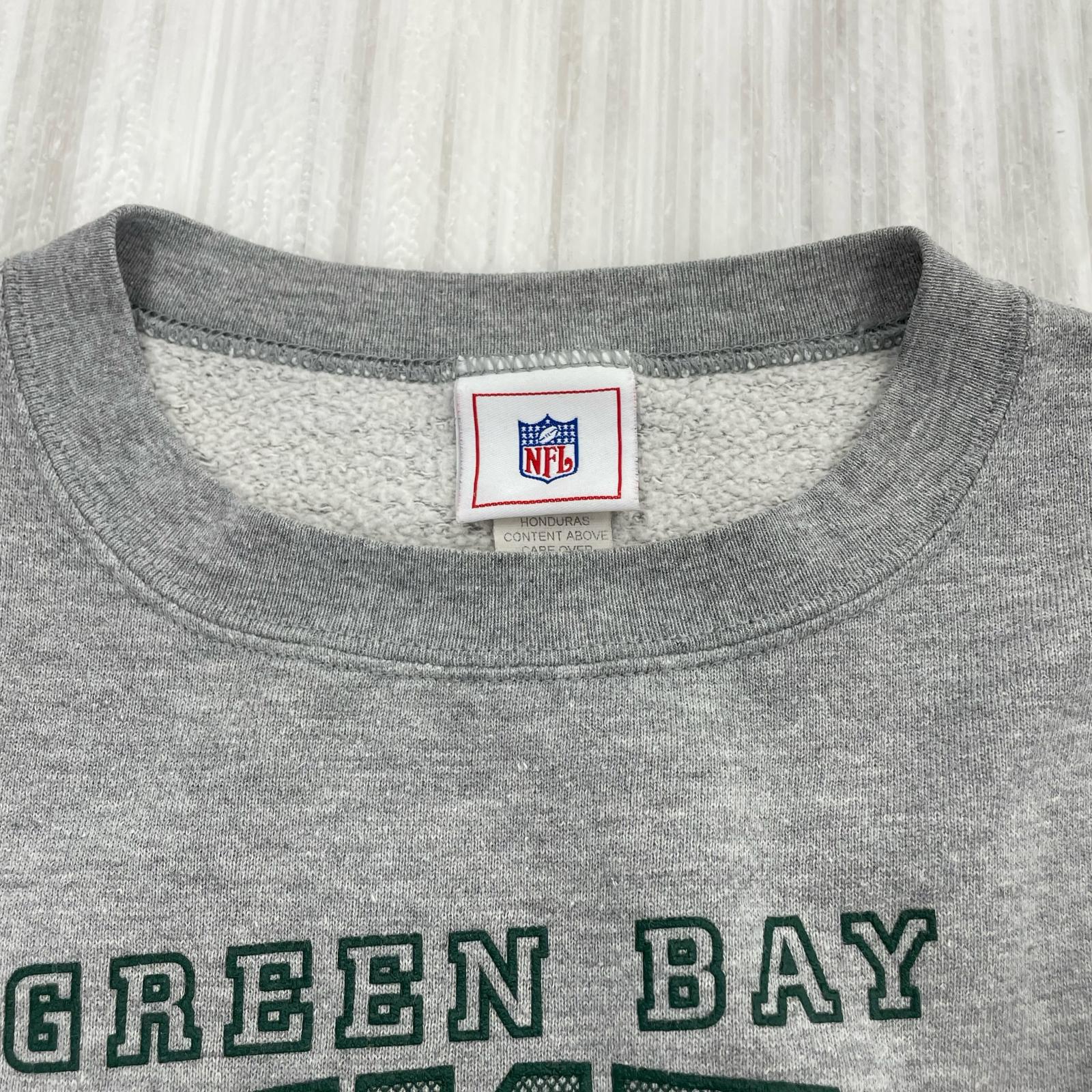 スウェット 90s NFL スウェット PACKERS M GRY M グレー