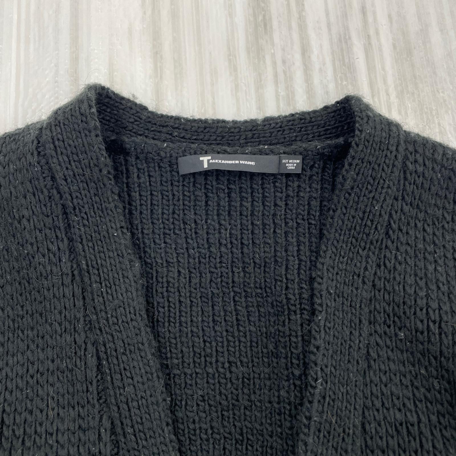 カーディガン エルボーパッチウールカーディガン BLK ブラック