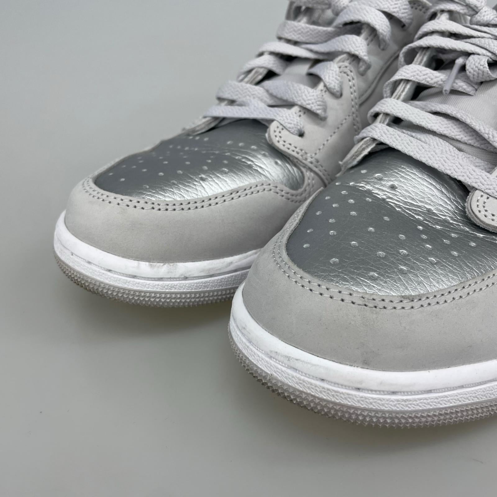 スニーカー AJ1 Retro Low OG Silver 28cm (US10 UK9 1/2 EU46) シルバー