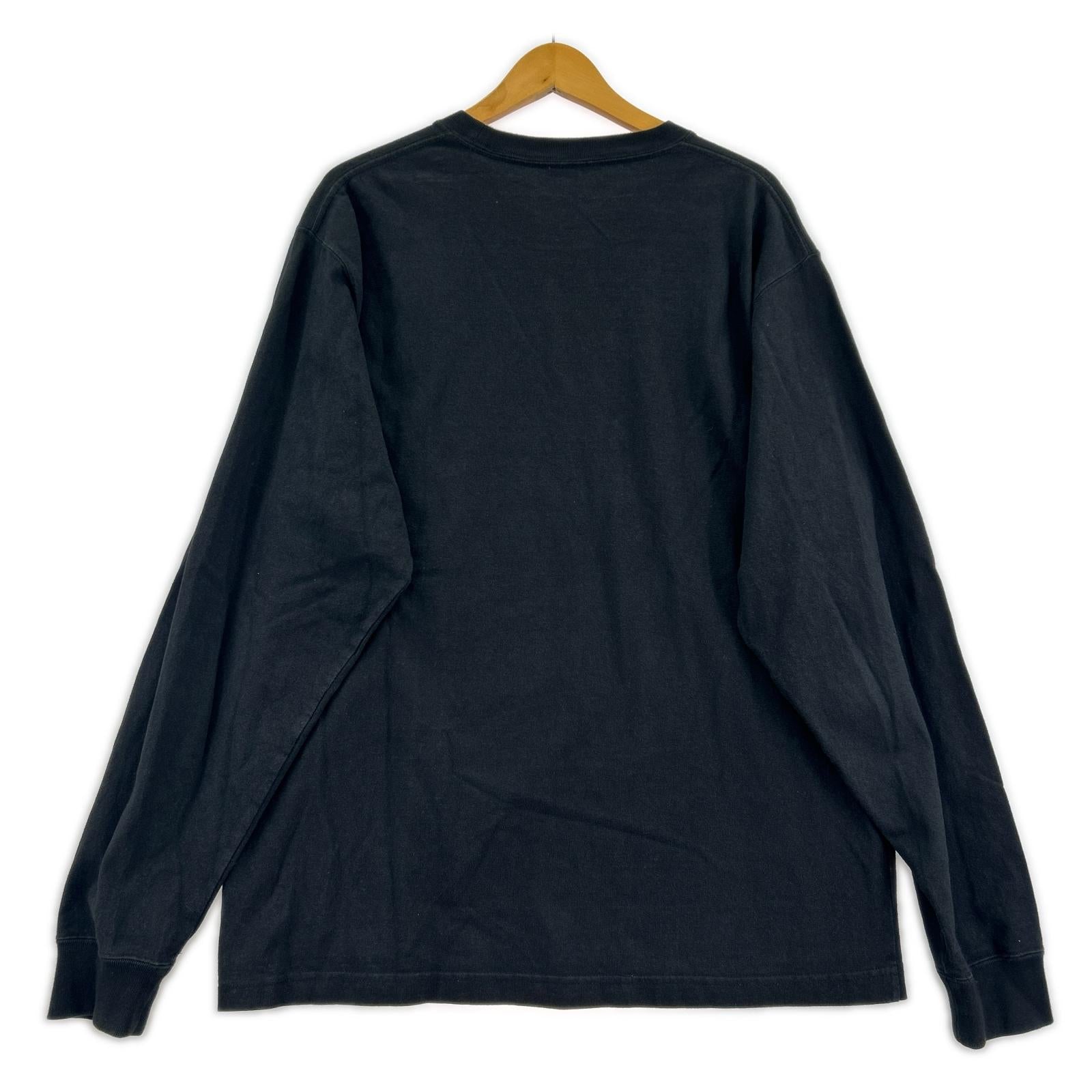 長袖Ｔシャツ グラフィティ ロゴプリント 黒 L L ブラック