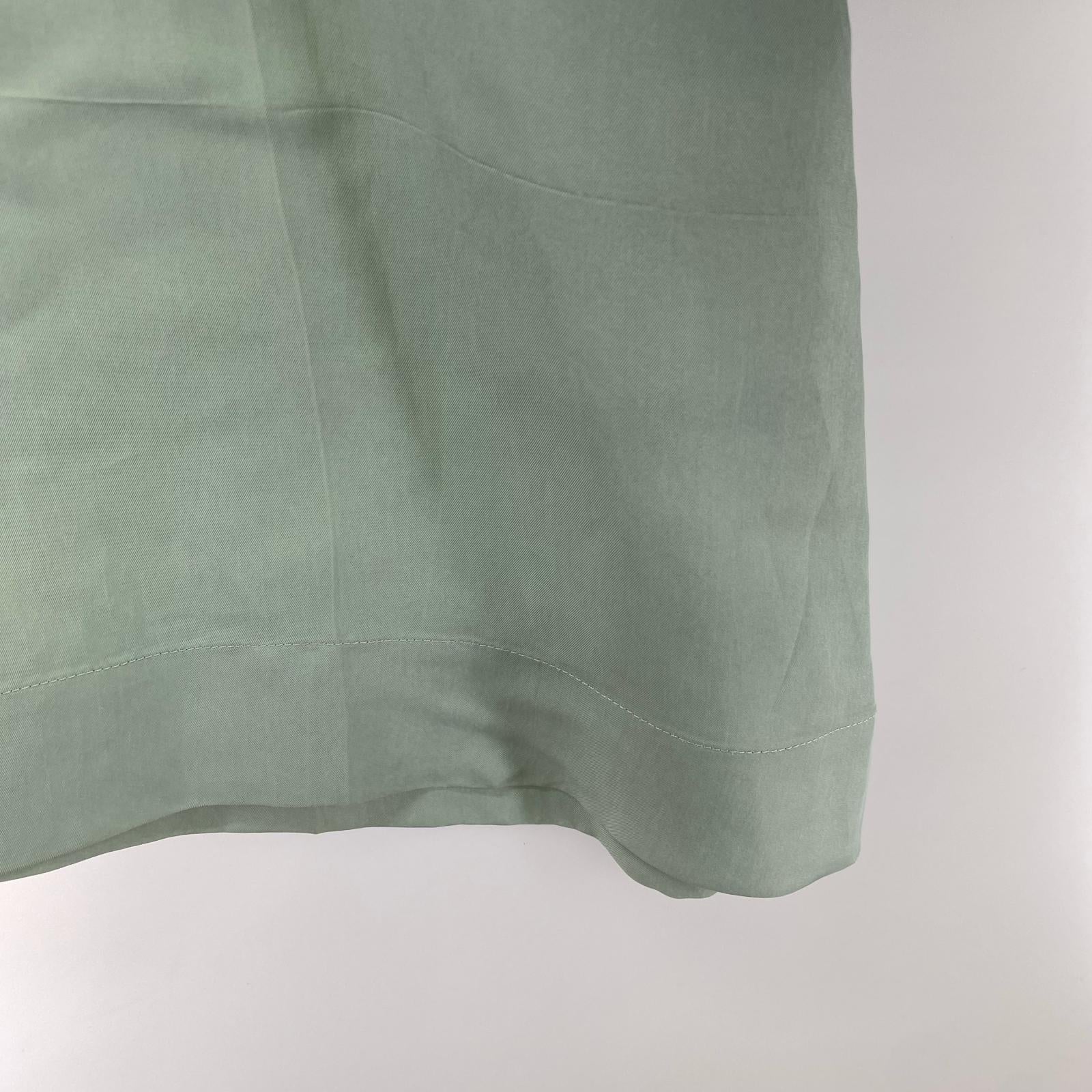 長袖シャツ JIL SANDER レーヨンシルク混シャツ 38 セージグリーン