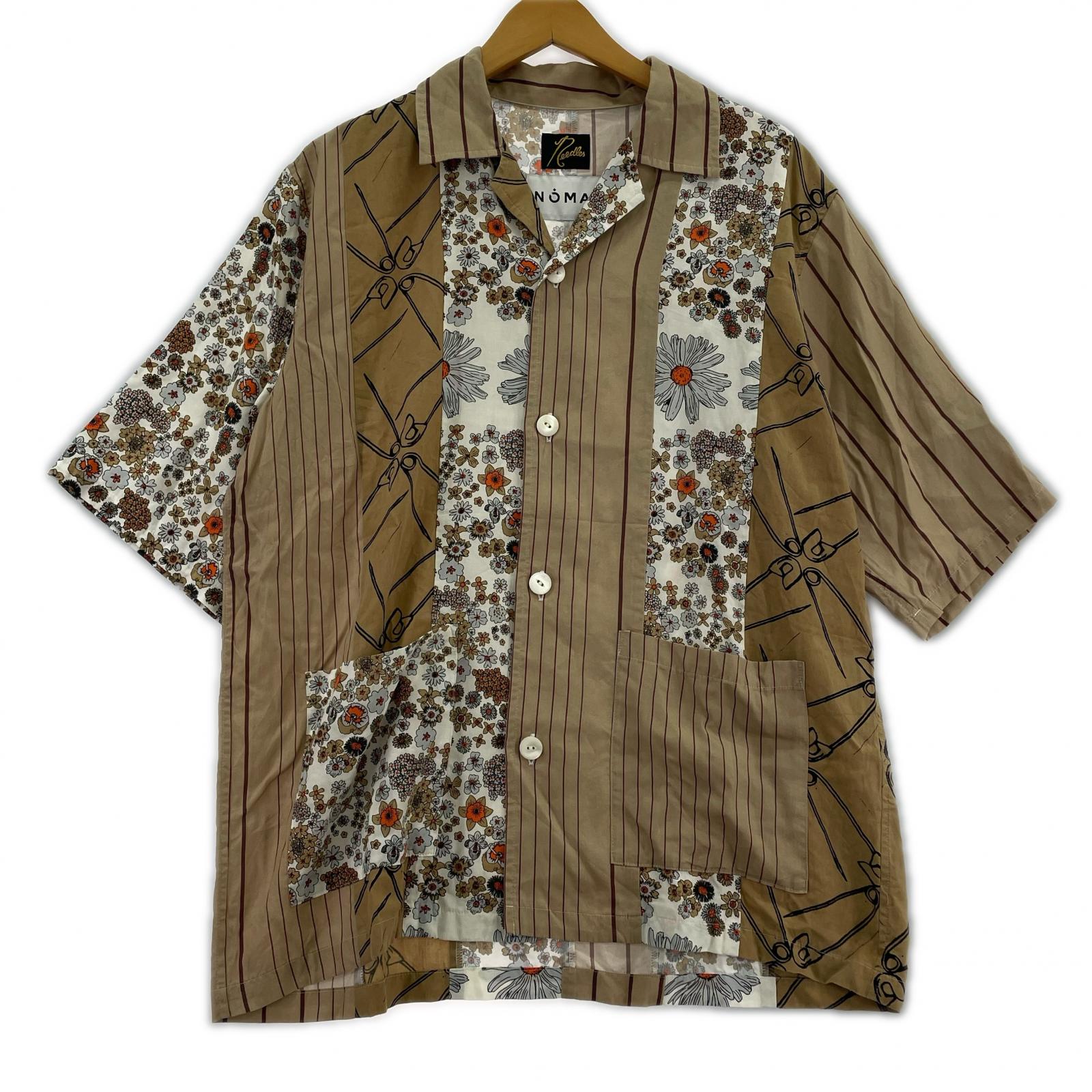 半袖シャツ ×NEEDLES CABANA SHIRT M ベージュ