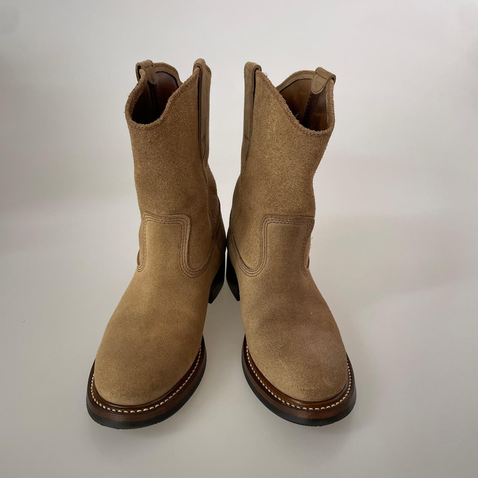 ブーツ JOHN LOFGREN DUKE ROPER BOOTS ベージュ