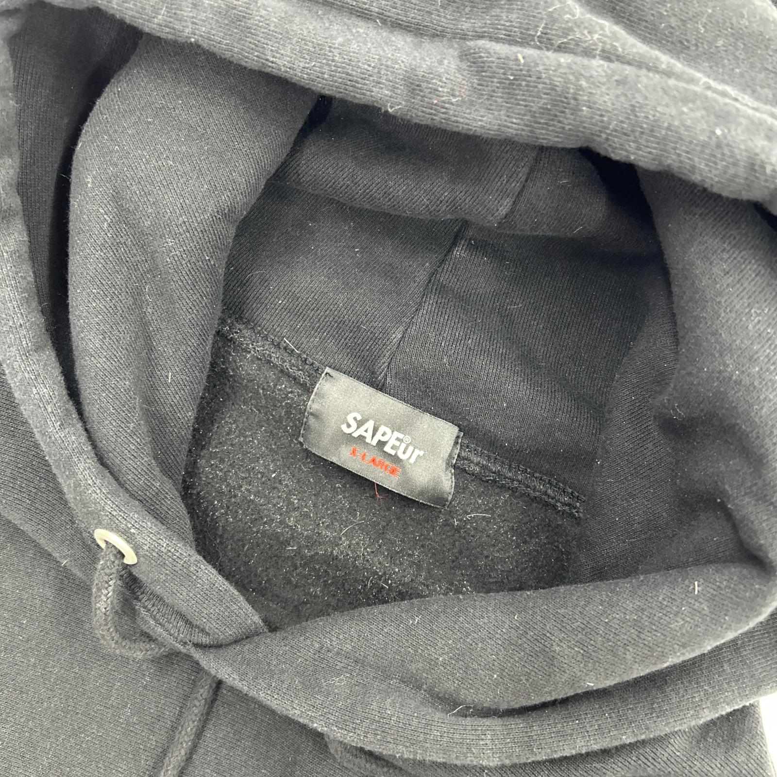パーカー ﾃﾞﾆｽﾛｯﾄﾞﾏﾝ ﾚｵﾊﾟｰﾄﾞ 黒 XL ブラック