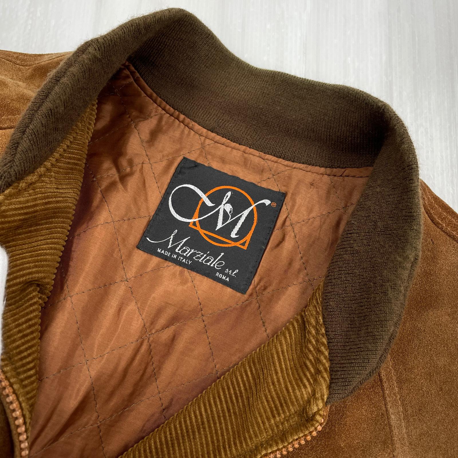 レザージャケット Marziale s.r.l. ROMA SuedeJacket L BEG ブラウン