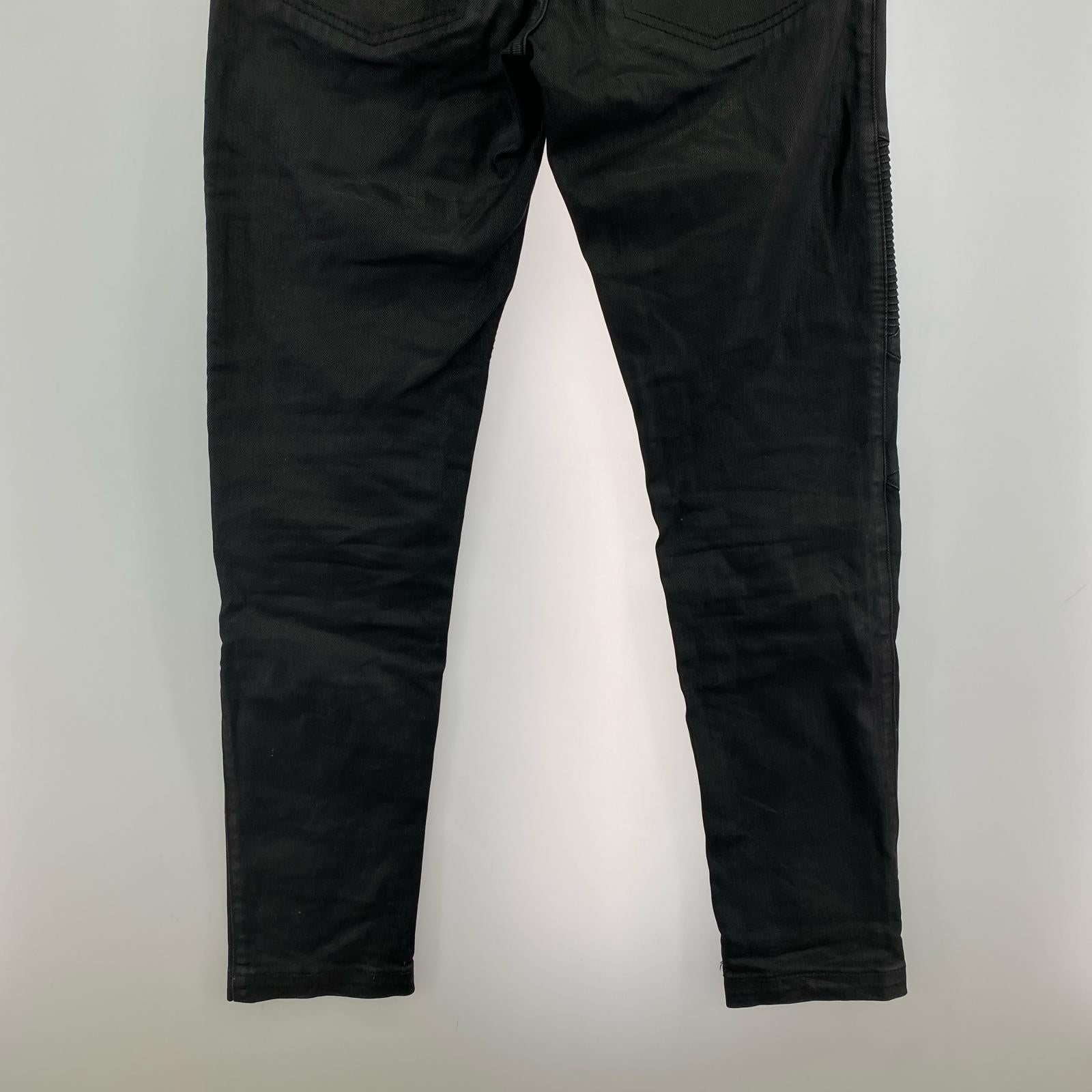 パンツ バイカースキニー J27 黒 30 ブラック