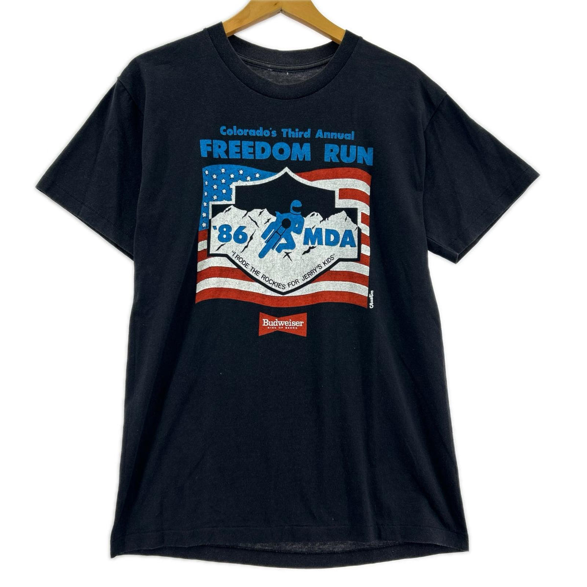 半袖Ｔシャツ 80s FREEDUM RUN 黒 ブラック