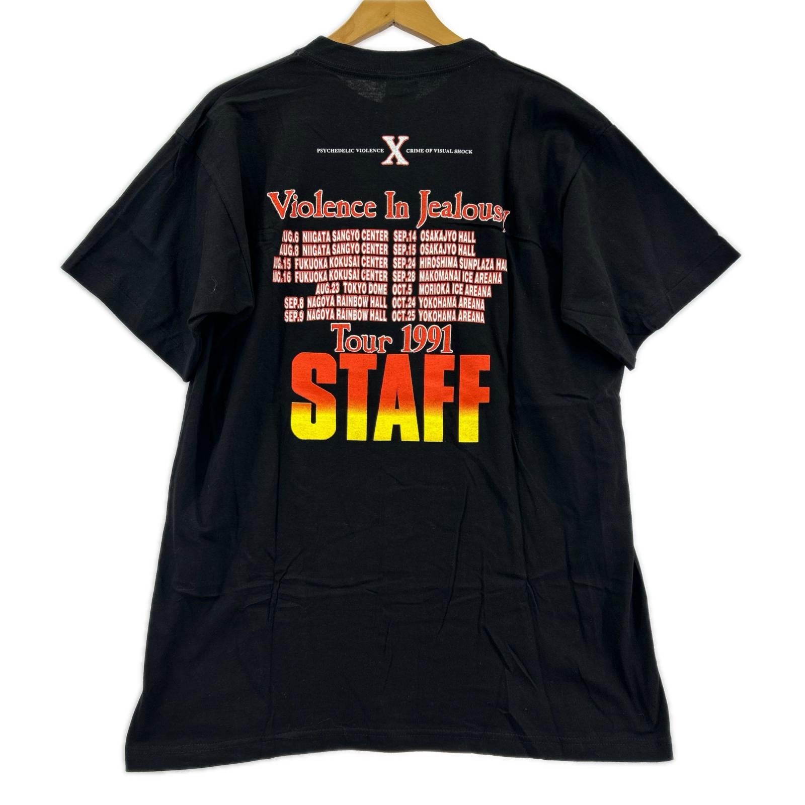 半袖Ｔシャツ 90s X JAPAN 黒 Ｌ L ブラック