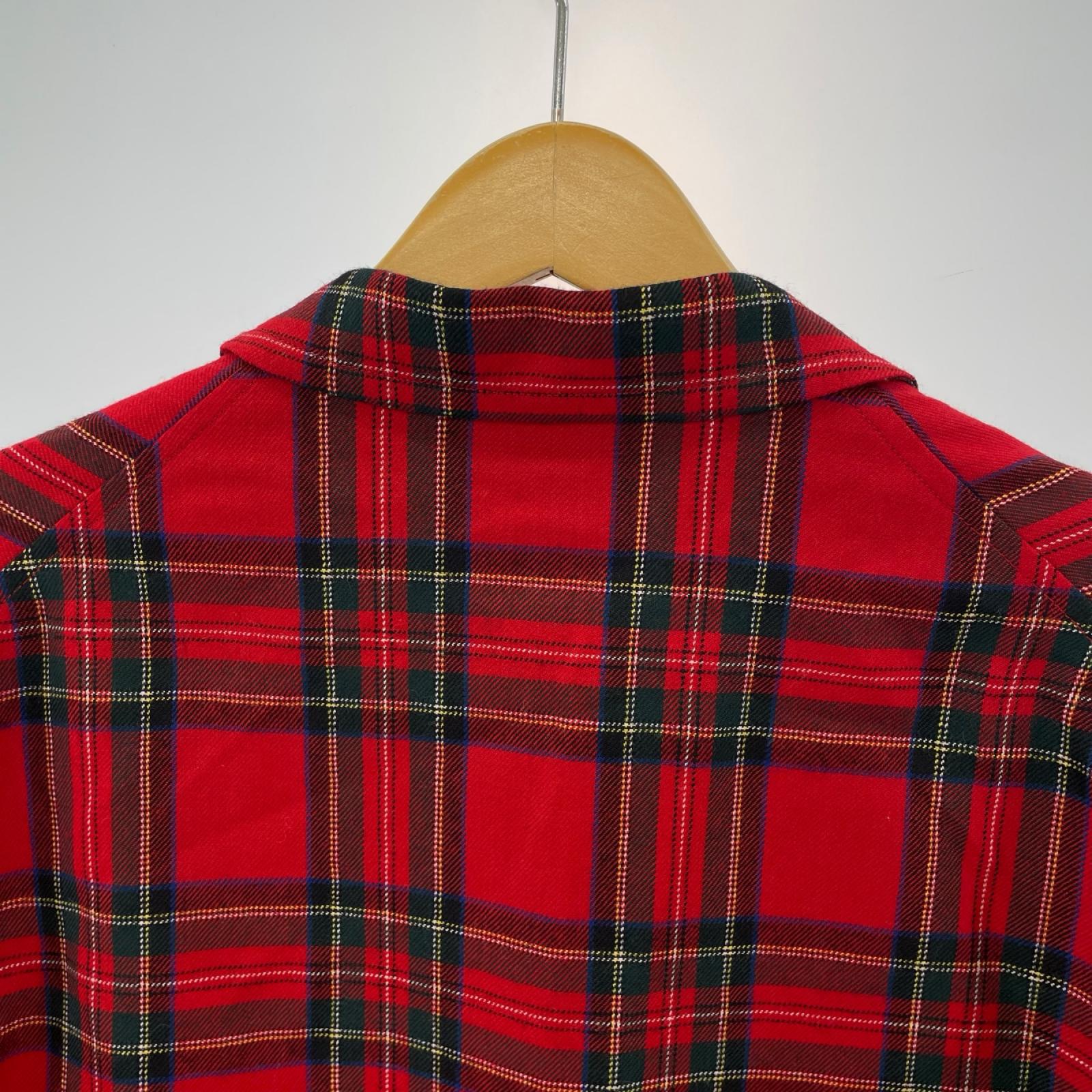 テーラードジャケット 4B Wool Flannel Taylor Jacket/2/ﾁｪｯｸ レッド