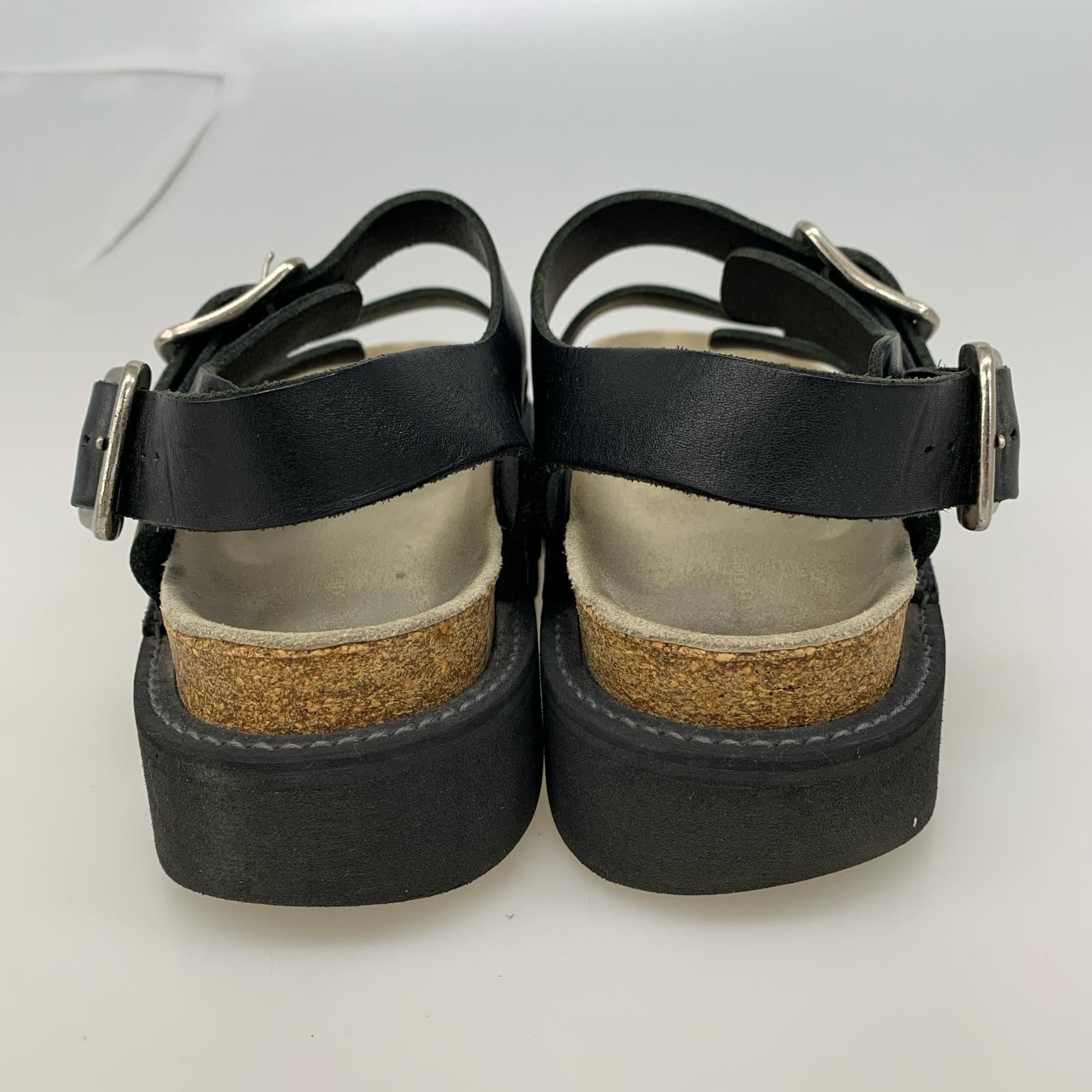 サンダル Hender Scheme Eric かまぼこサンダル 4 ブラック ベージュ ブラック