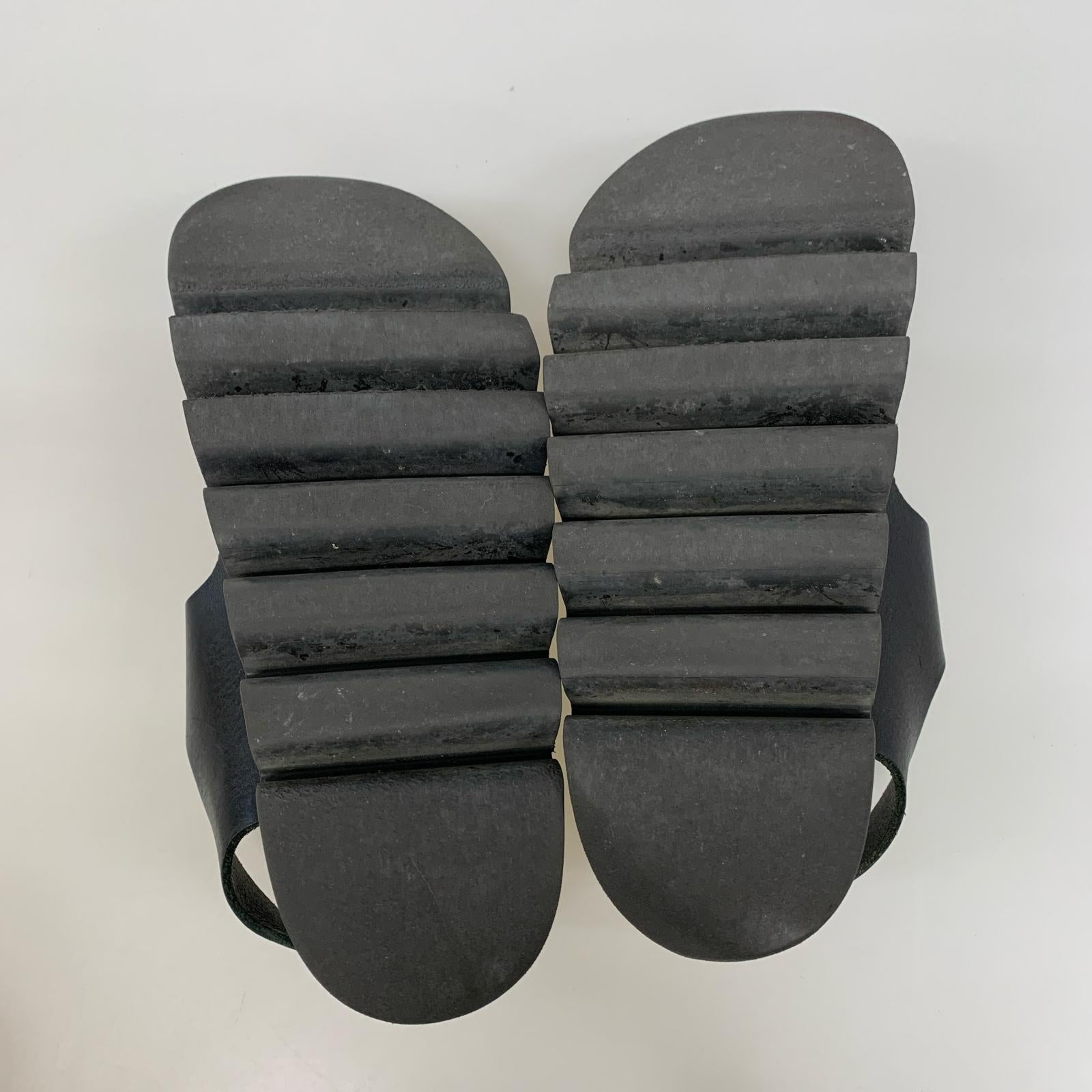 サンダル Hender Scheme Eric かまぼこサンダル 4 ブラック ベージュ ブラック