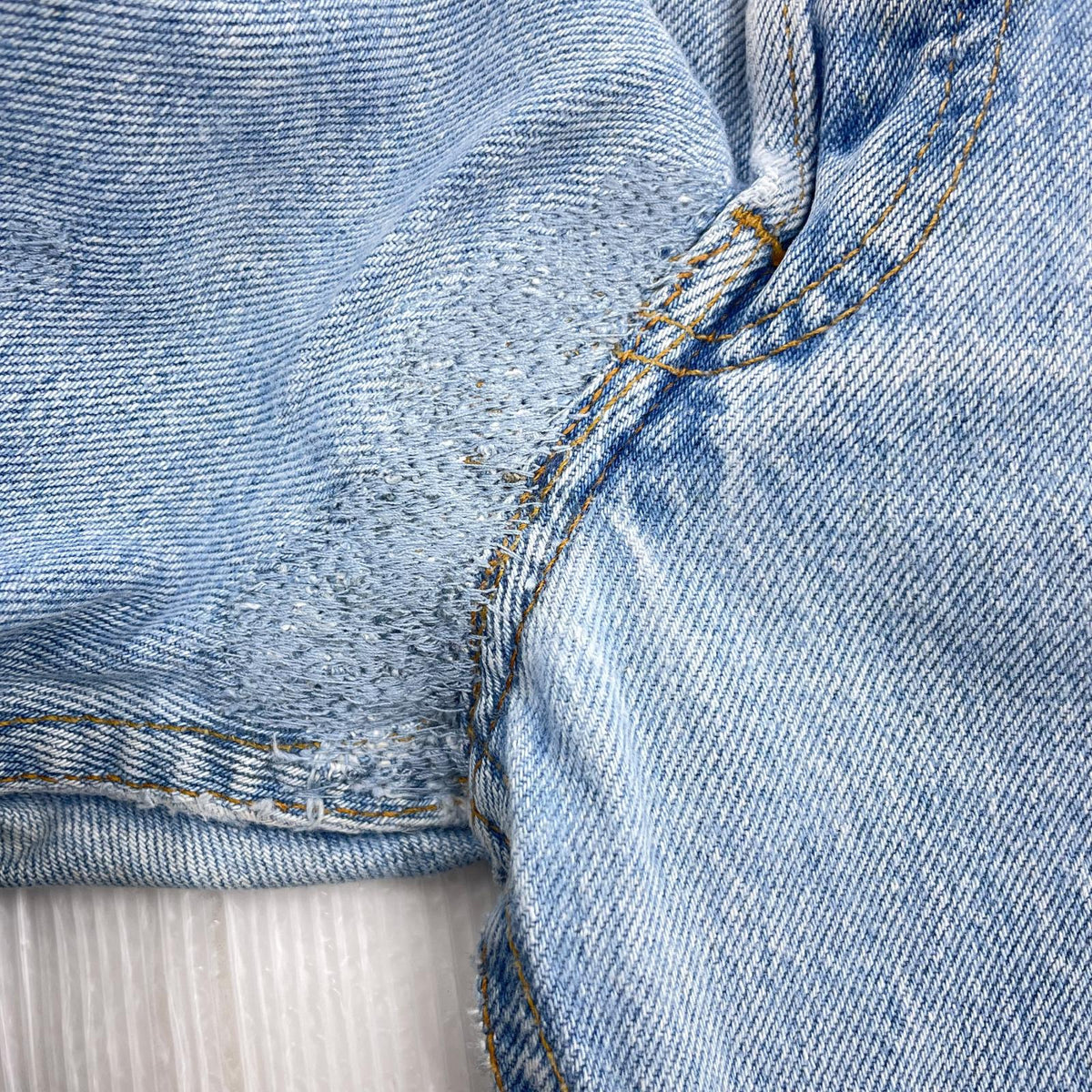 デニムパンツ 90s 501 USA製 ボタン裏520 W33 33 ブルー