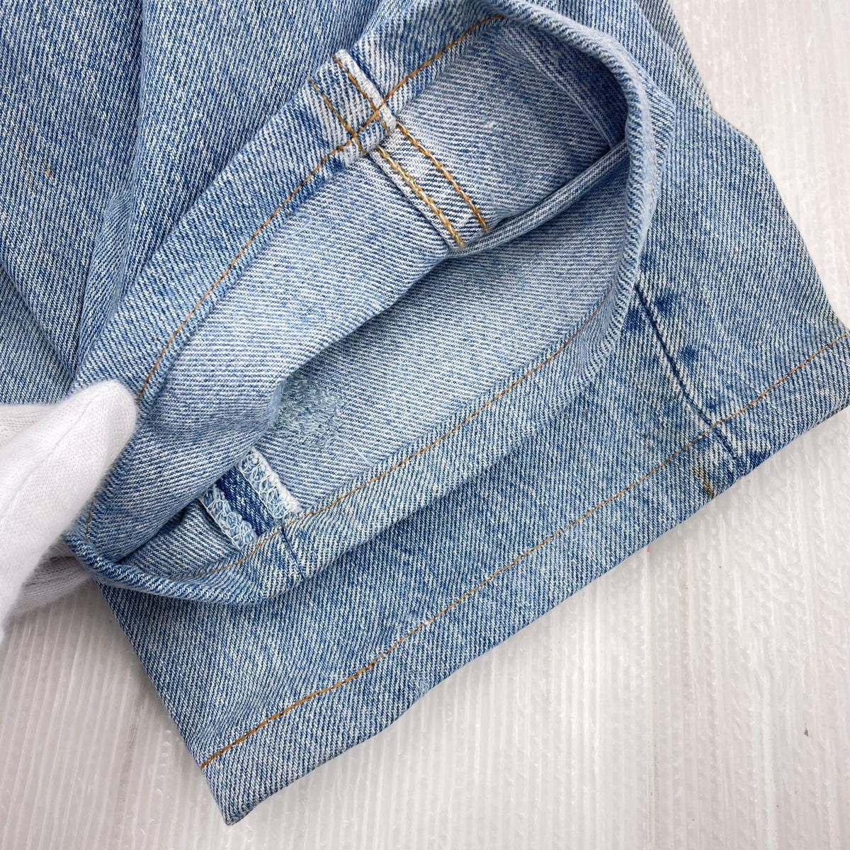 デニムパンツ 90s 501 USA製 ボタン裏520 W33 33 ブルー