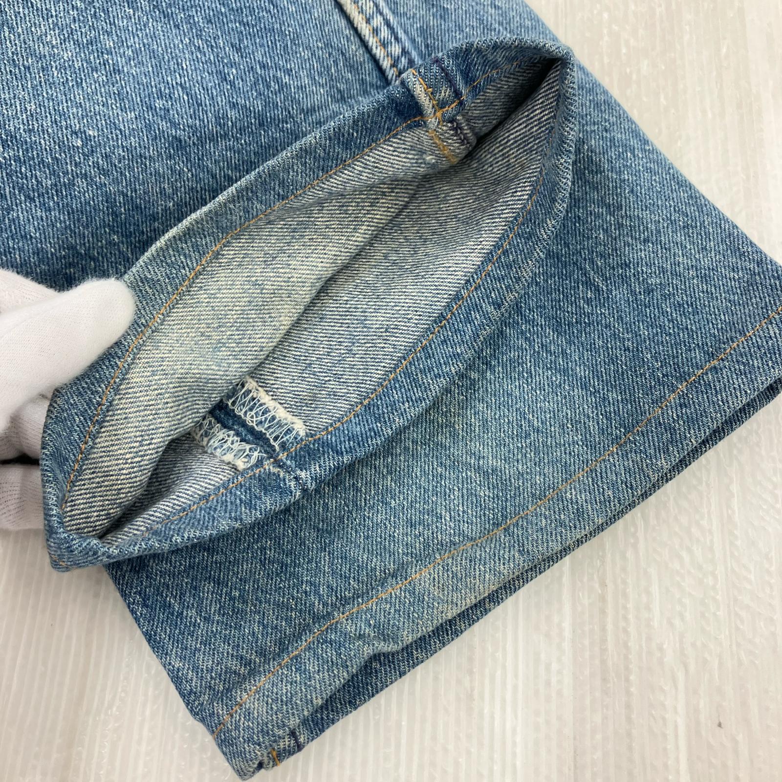デニムパンツ 90s 501 USA製 ボタン裏520 W32 32 ブルー
