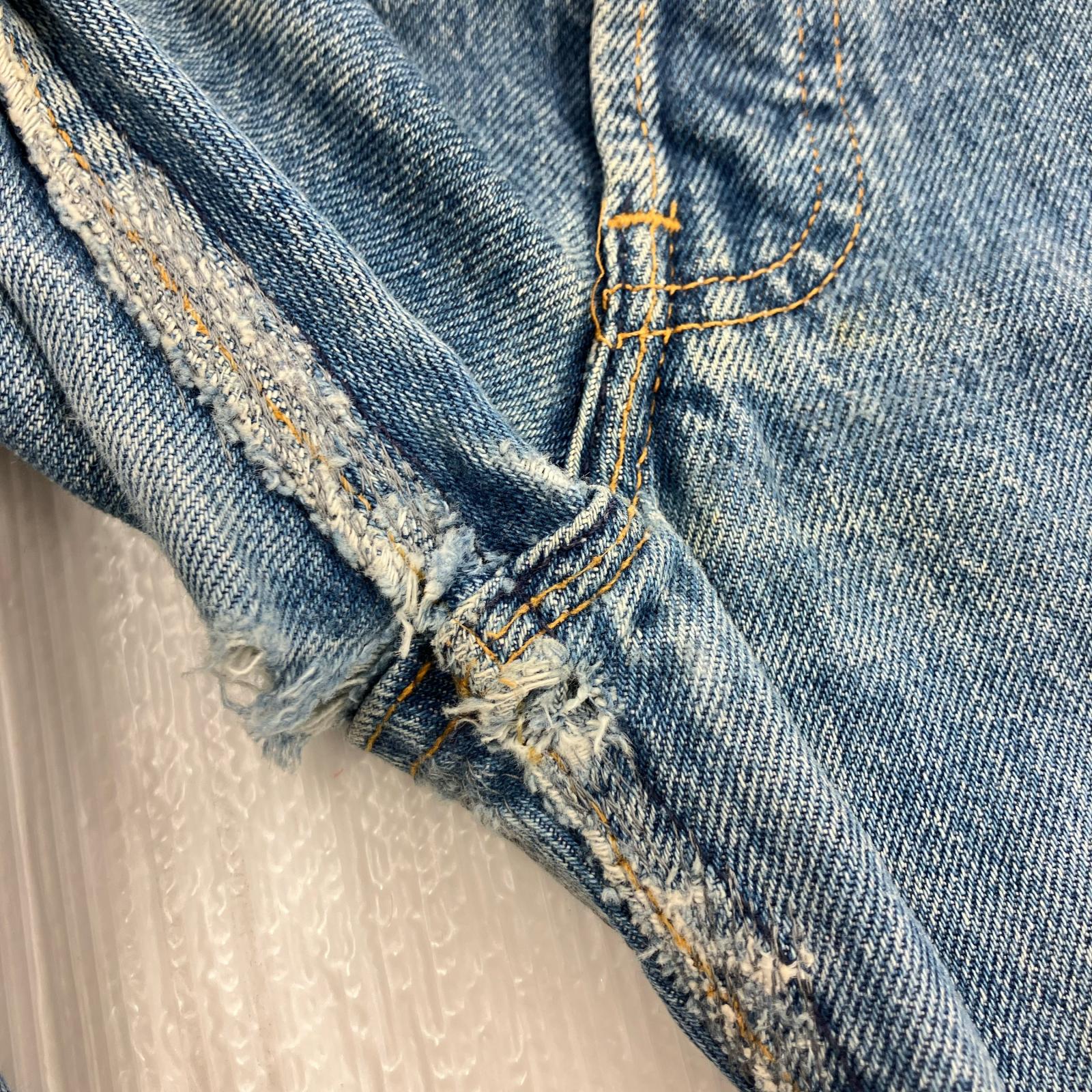 デニムパンツ 90s 501 USA製 ボタン裏520 W32 32 ブルー