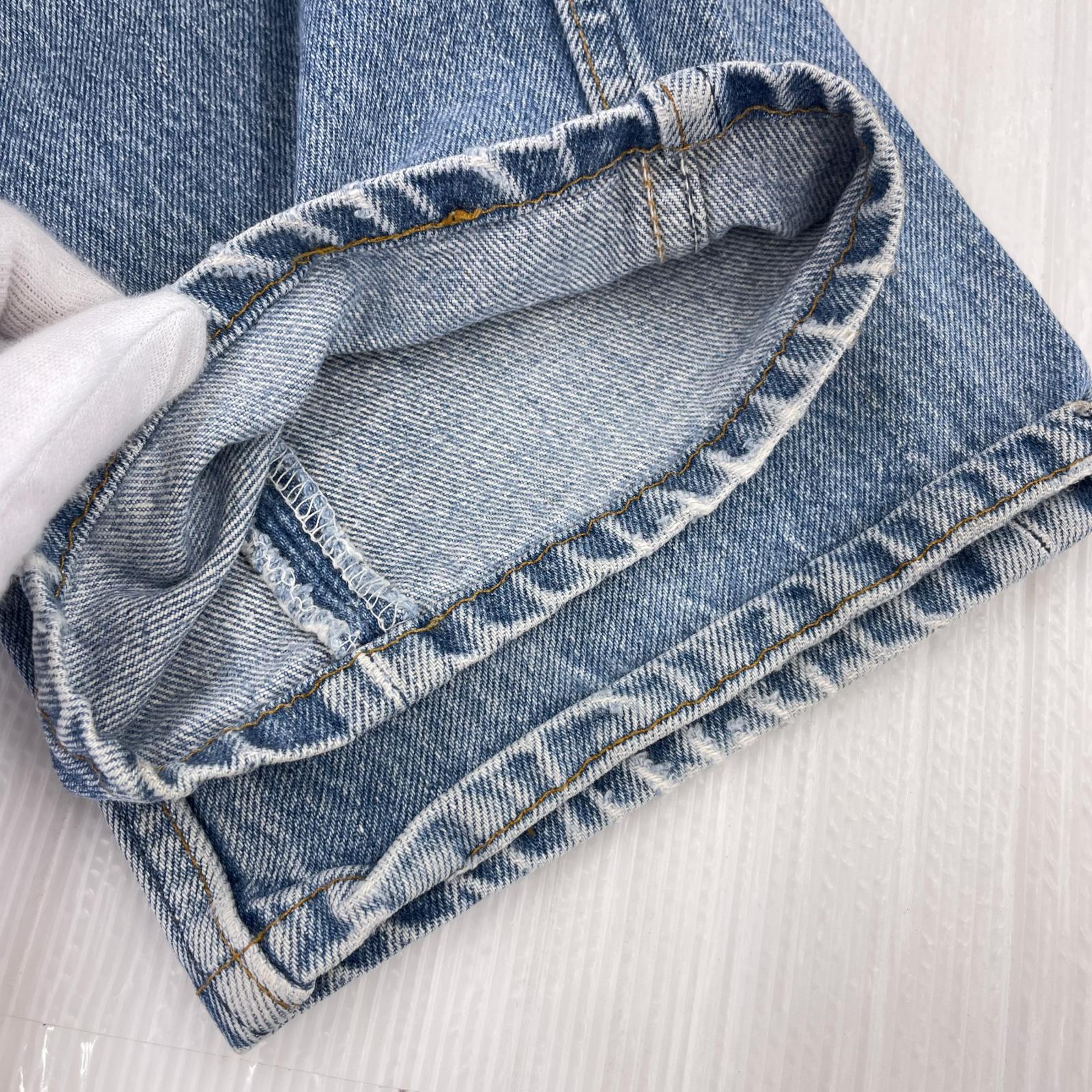 デニムパンツ 90s 501 USA製 ボタン裏552 W34 34 ブルー