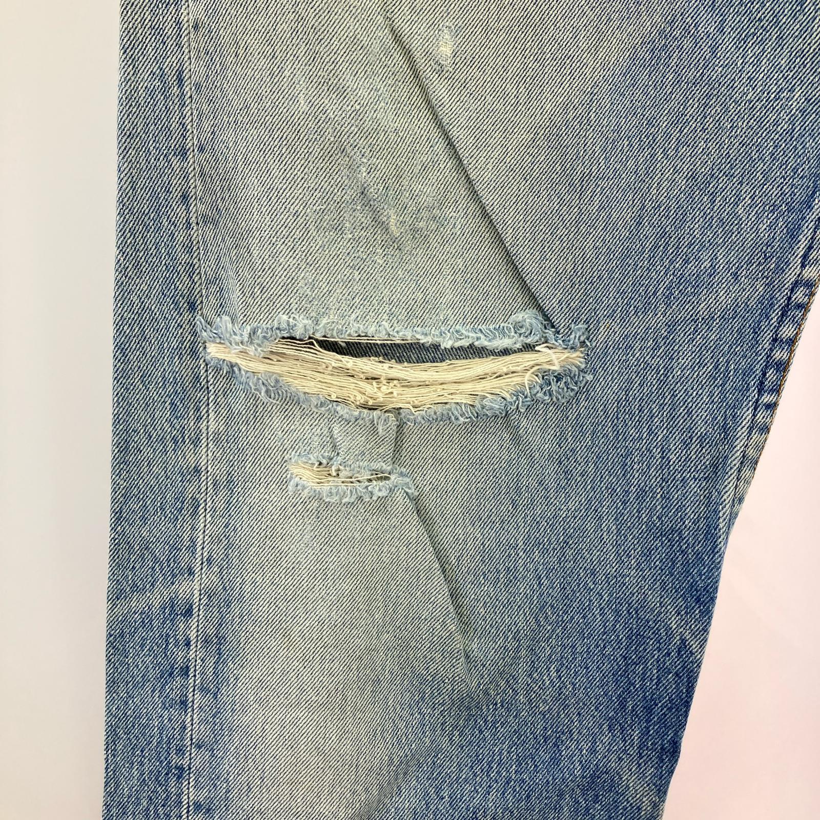 デニムパンツ 90s 501 USA製 ボタン裏553 W36 36 ブルー