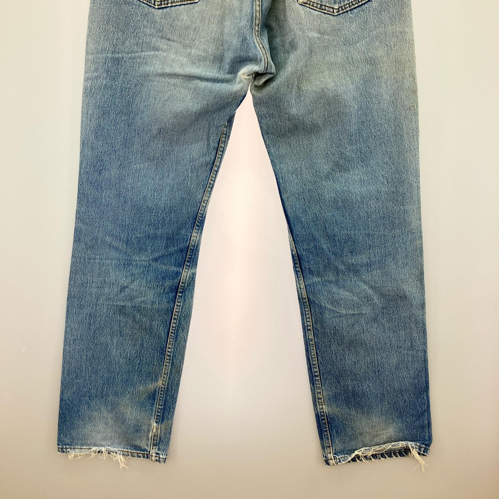 デニムパンツ 90s 501 USA製 ボタン裏553 W36 36 ブルー