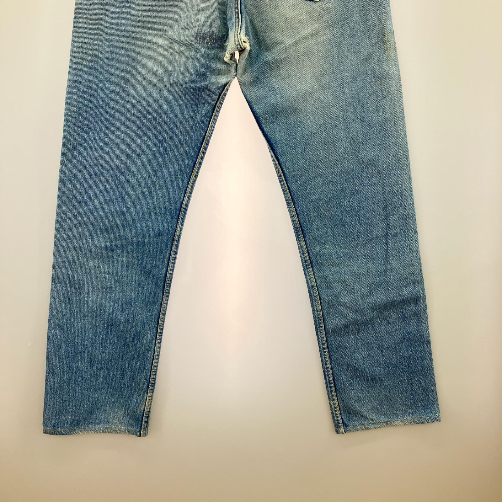 デニムパンツ 90s 501 UK製 ボタン裏311 W33 33 ブルー