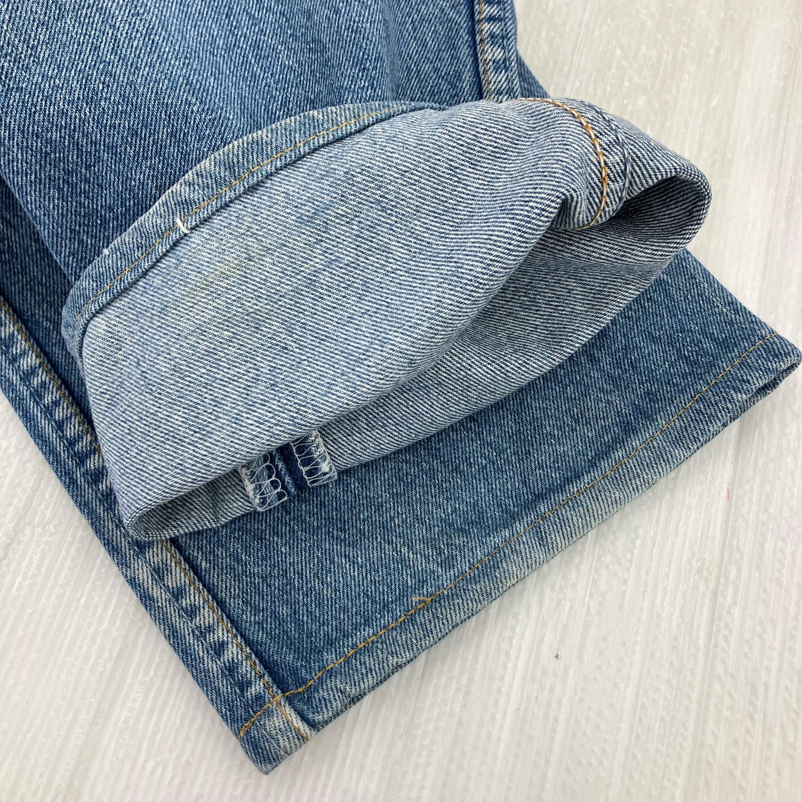 デニムパンツ 90s 501 UK製 ボタン裏311 W33 33 ブルー