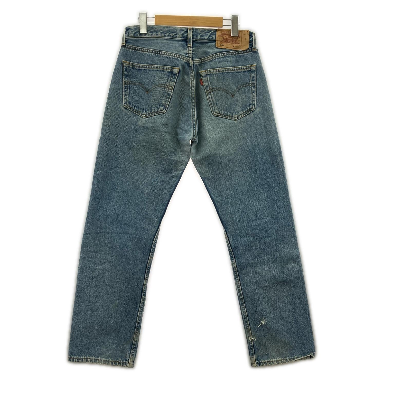 デニムパンツ 90s 501 フランス製 ボタン裏275 W32 32 ブルー