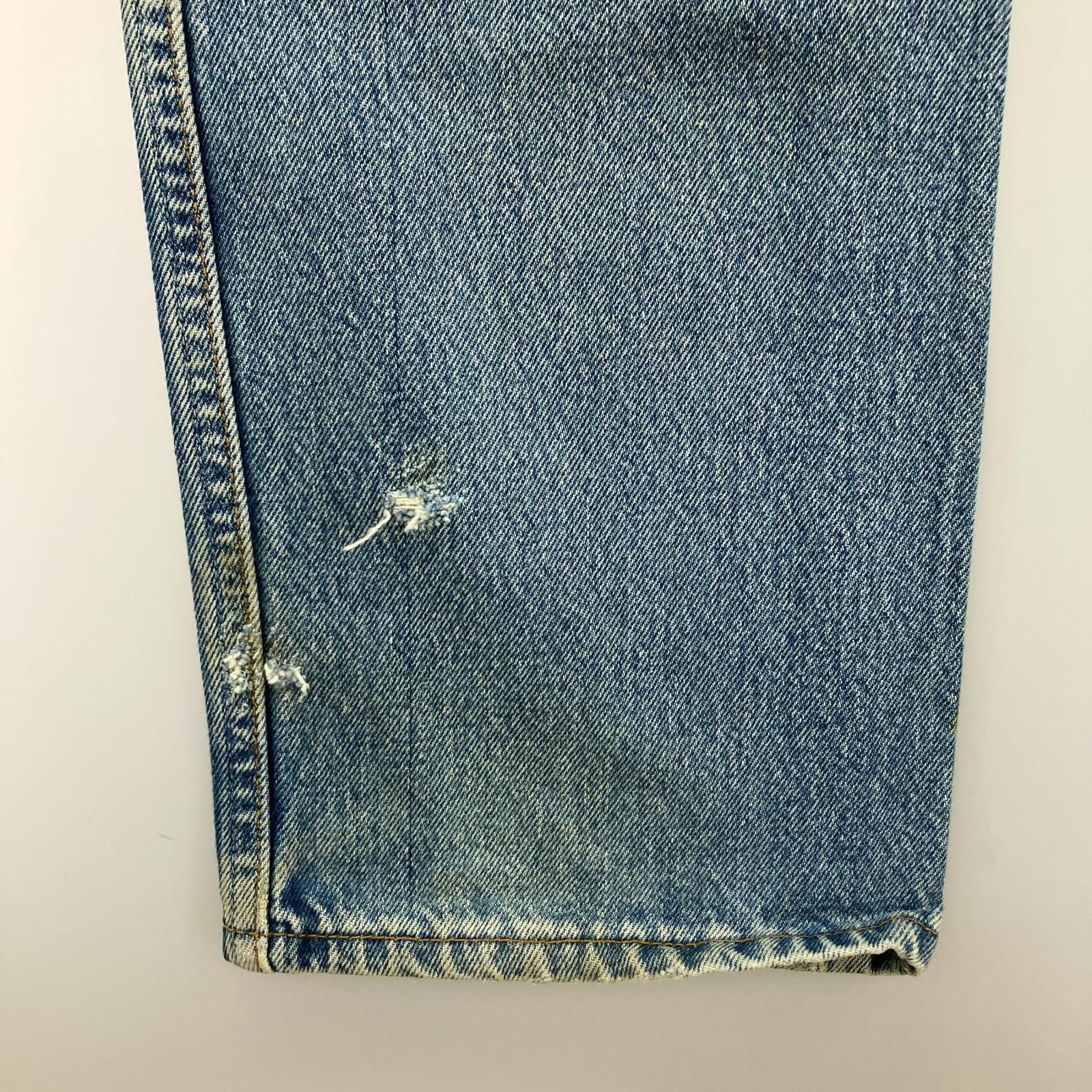 デニムパンツ 90s 501 フランス製 ボタン裏275 W32 32 ブルー