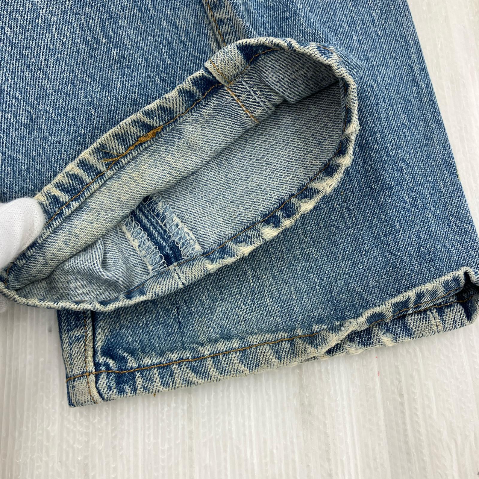 デニムパンツ 90s 501 フランス製 ボタン裏275 W32 32 ブルー