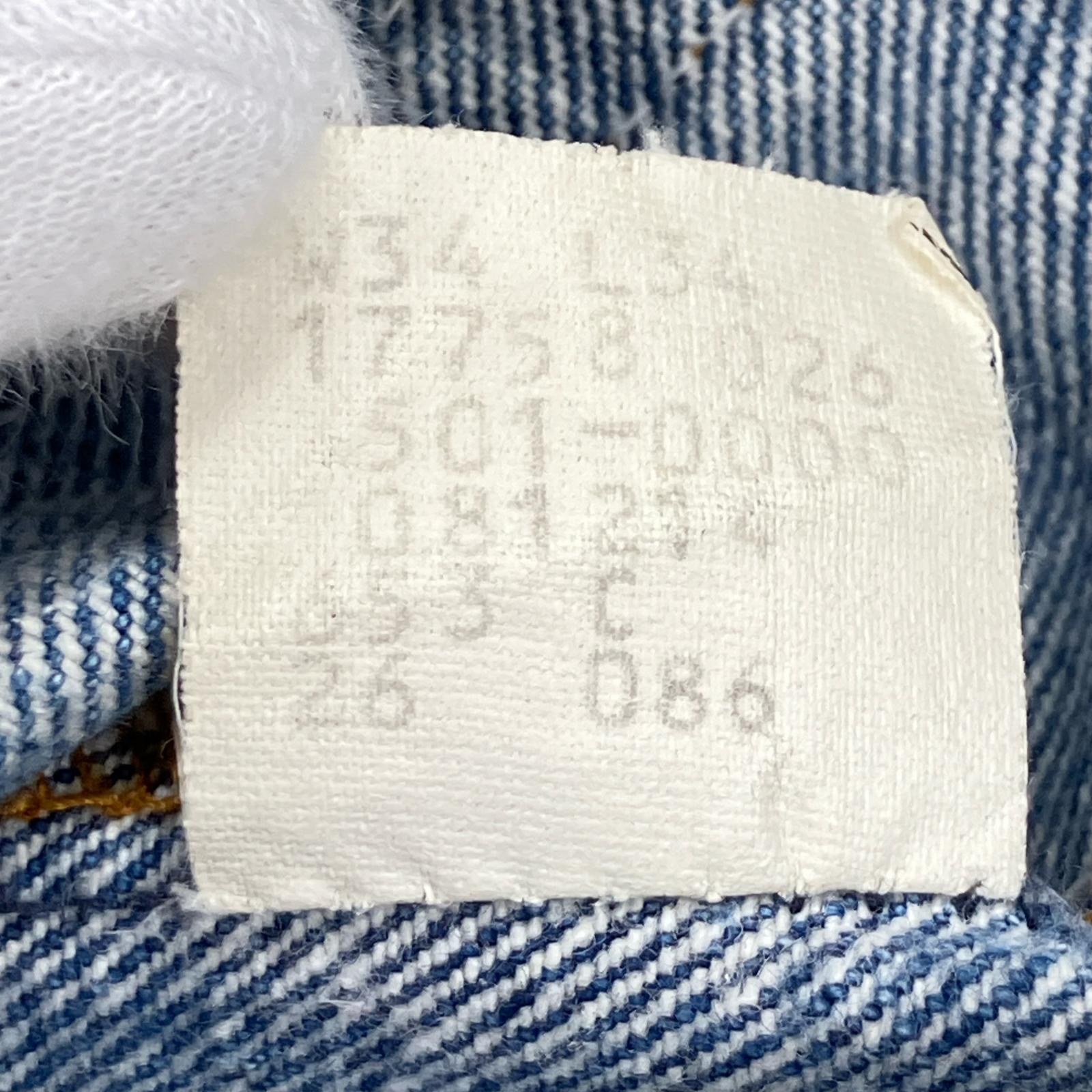 デニムパンツ 80s 501 USA製 ボタン裏653 W34 34 ブルー