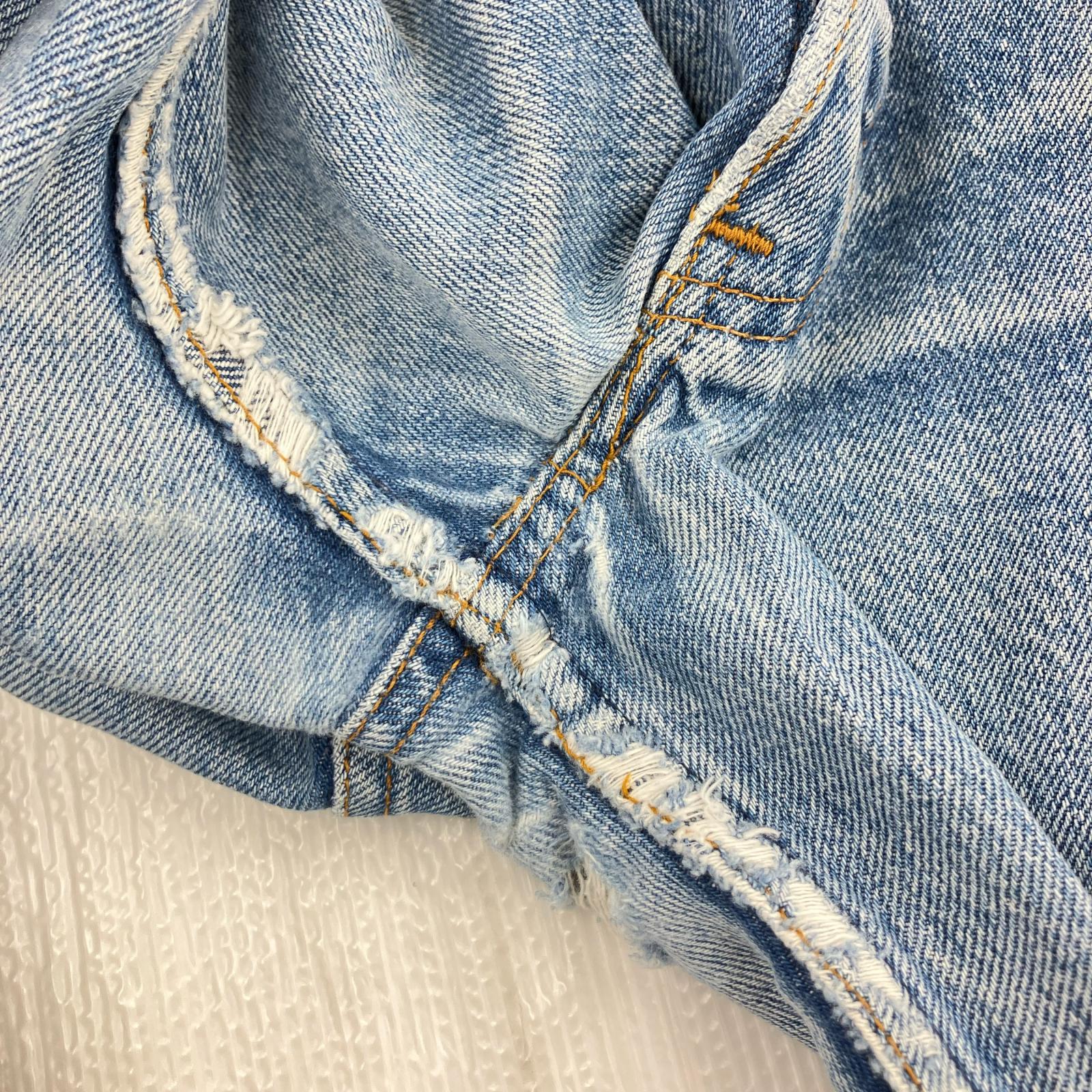 デニムパンツ 80s 501 USA製 ボタン裏653 W34 34 ブルー