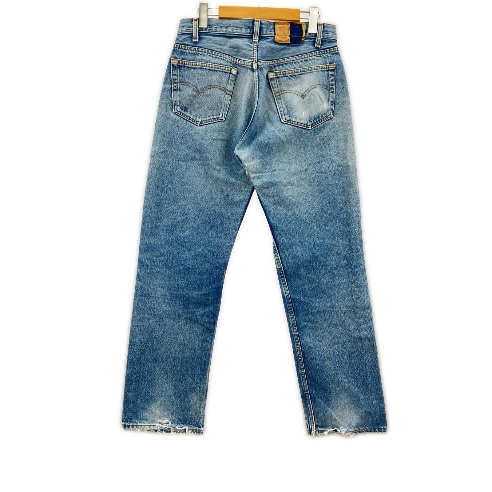 デニムパンツ 80s 501 USA製 ボタン裏653 W34 34 ブルー