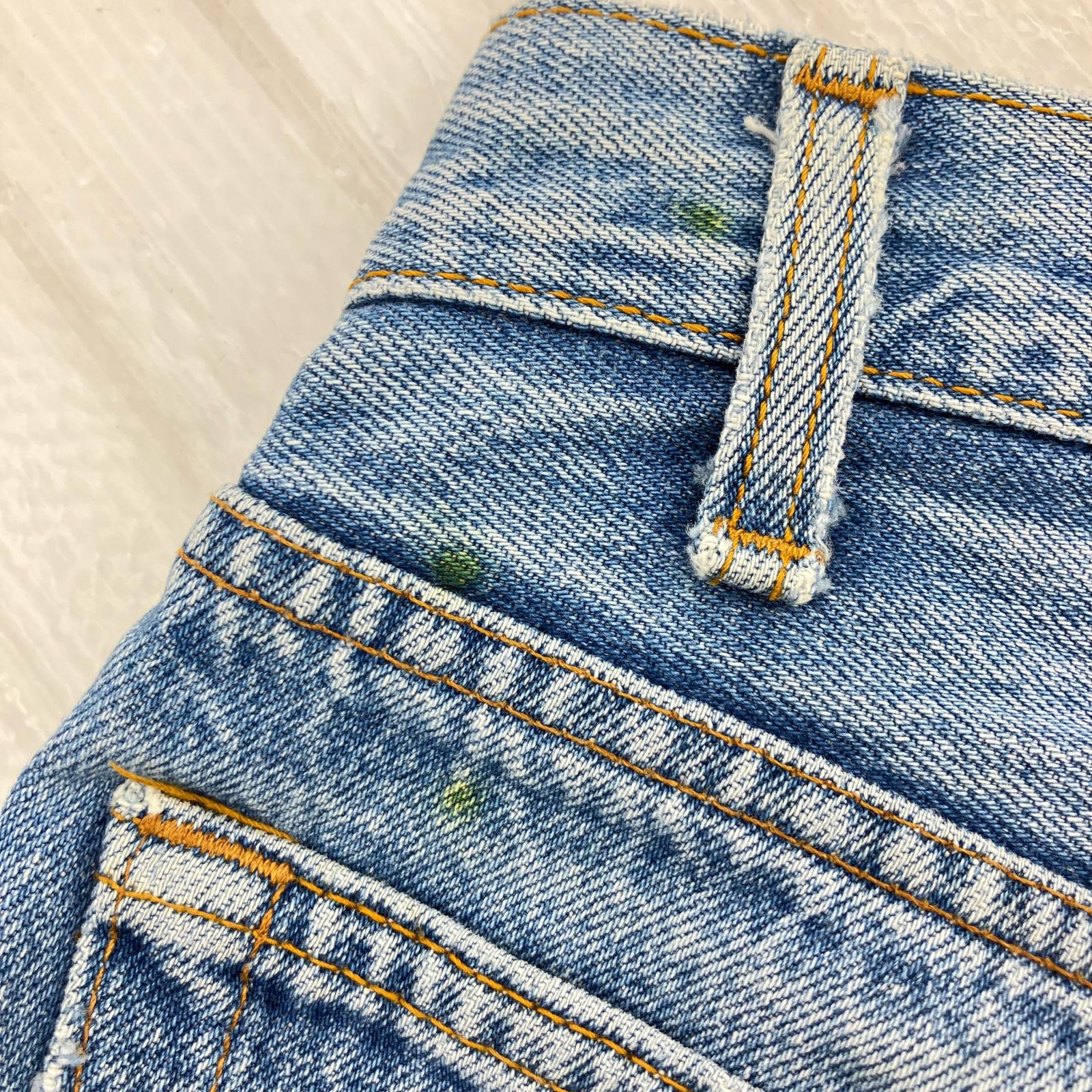 デニムパンツ 80s 501 USA製 ボタン裏653 W34 34 ブルー