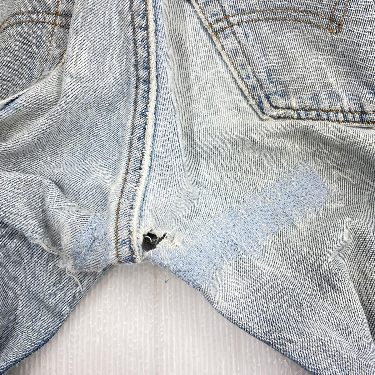 デニムパンツ 90s 501 USA製 ボタン裏552 W32 32 ブルー