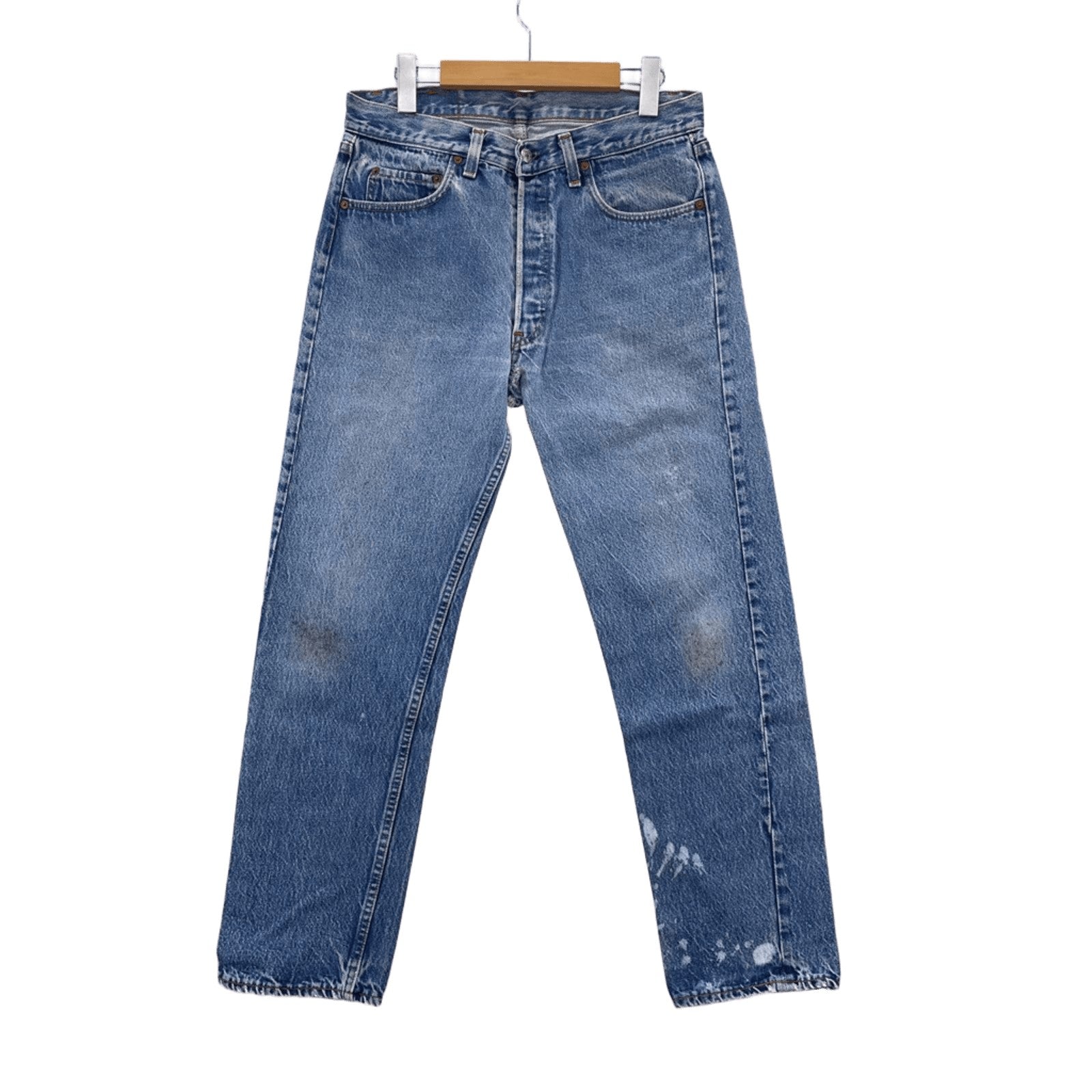 デニムパンツ 80s 501 USA製 ボタン裏653 W33 ブルー